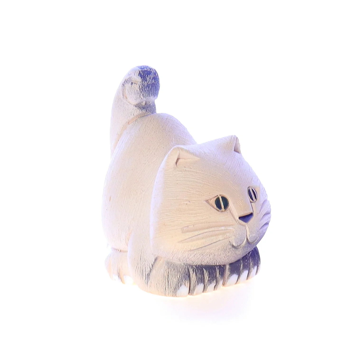 Artesania Rinconada Vintage Ceramic Cat Signed Figurine 1970 3.5" - Image 8