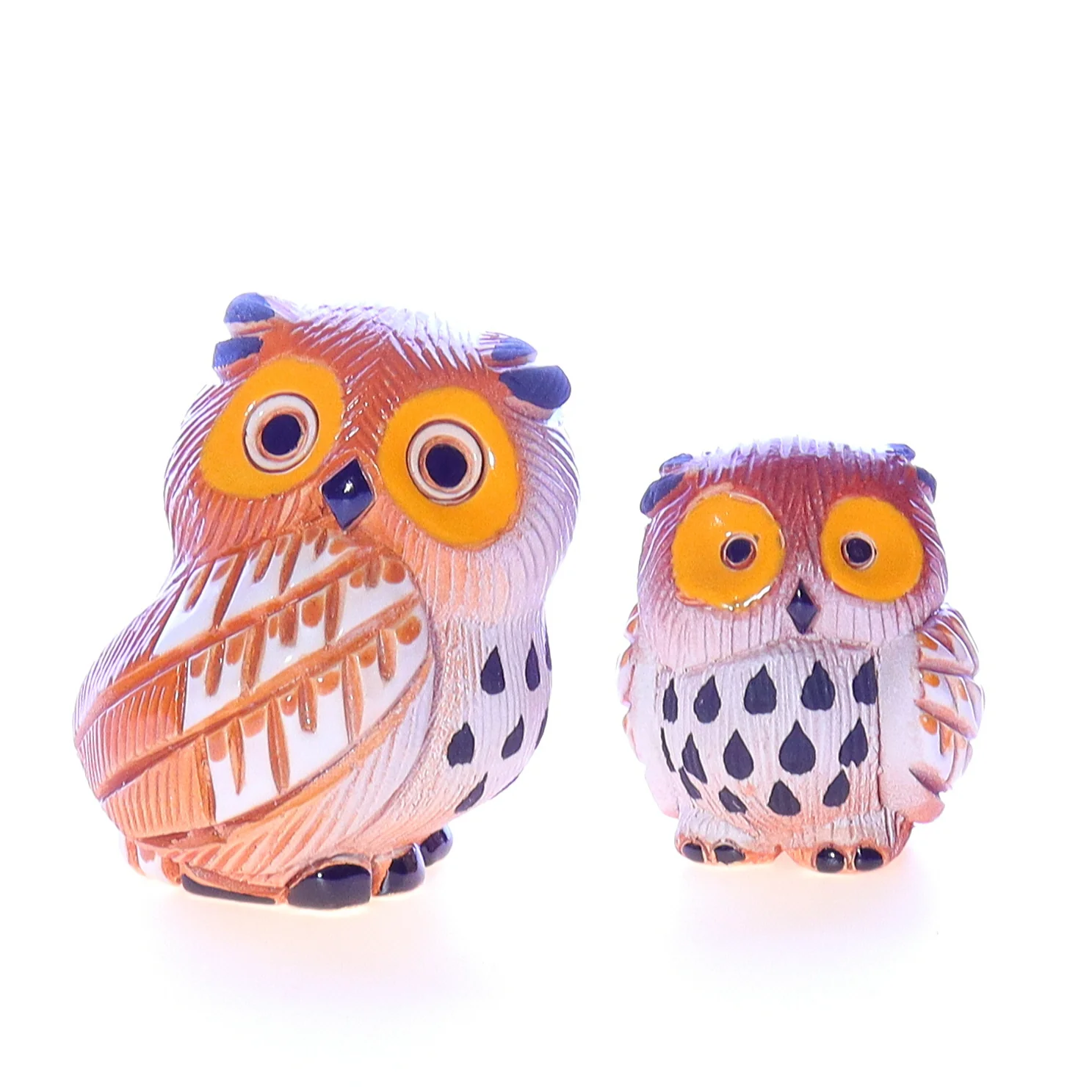 Artesania Rinconada Vintage Ceramic Owl Figurine 3.25"