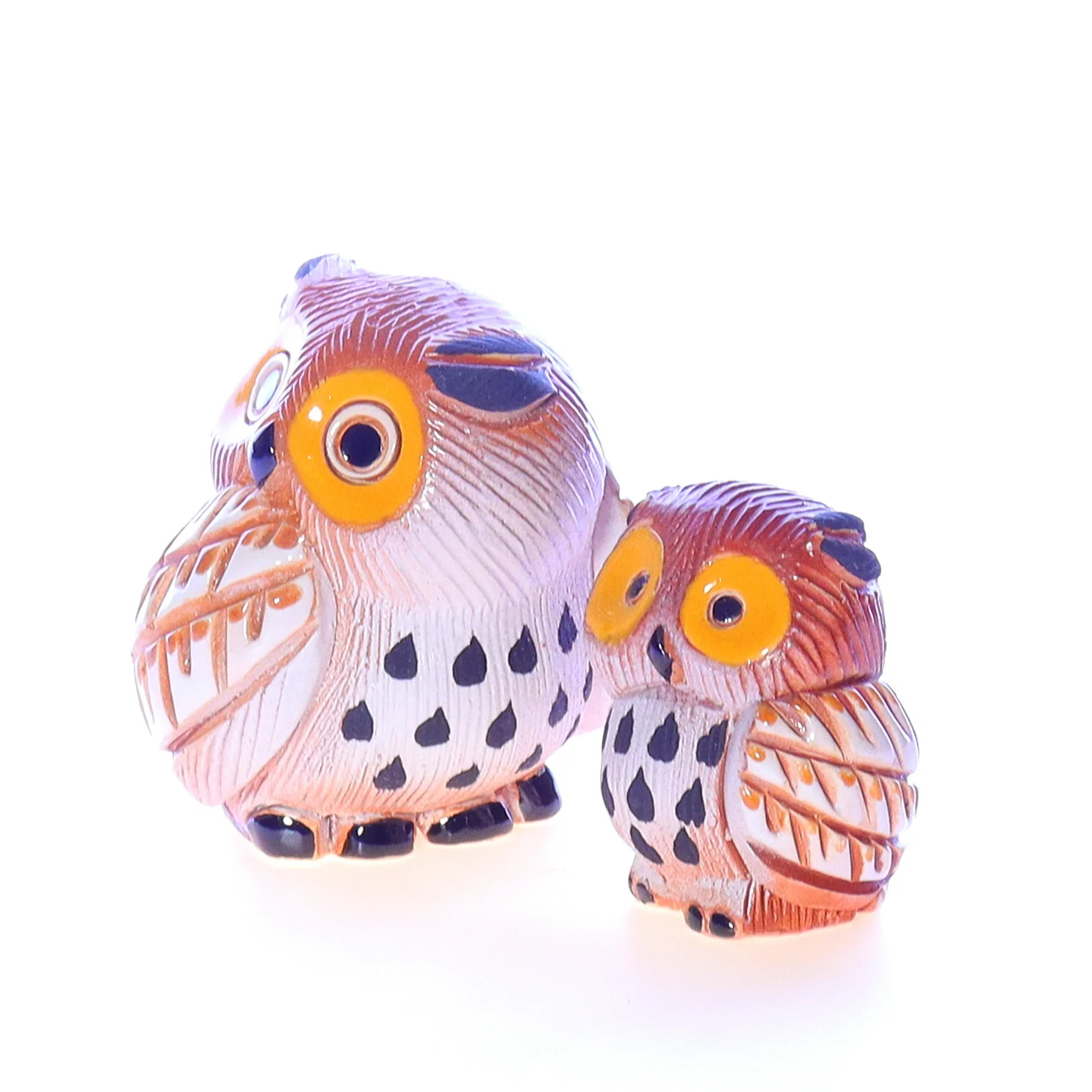 Artesania Rinconada Vintage Ceramic Owl Figurine 3.25" - Image 2