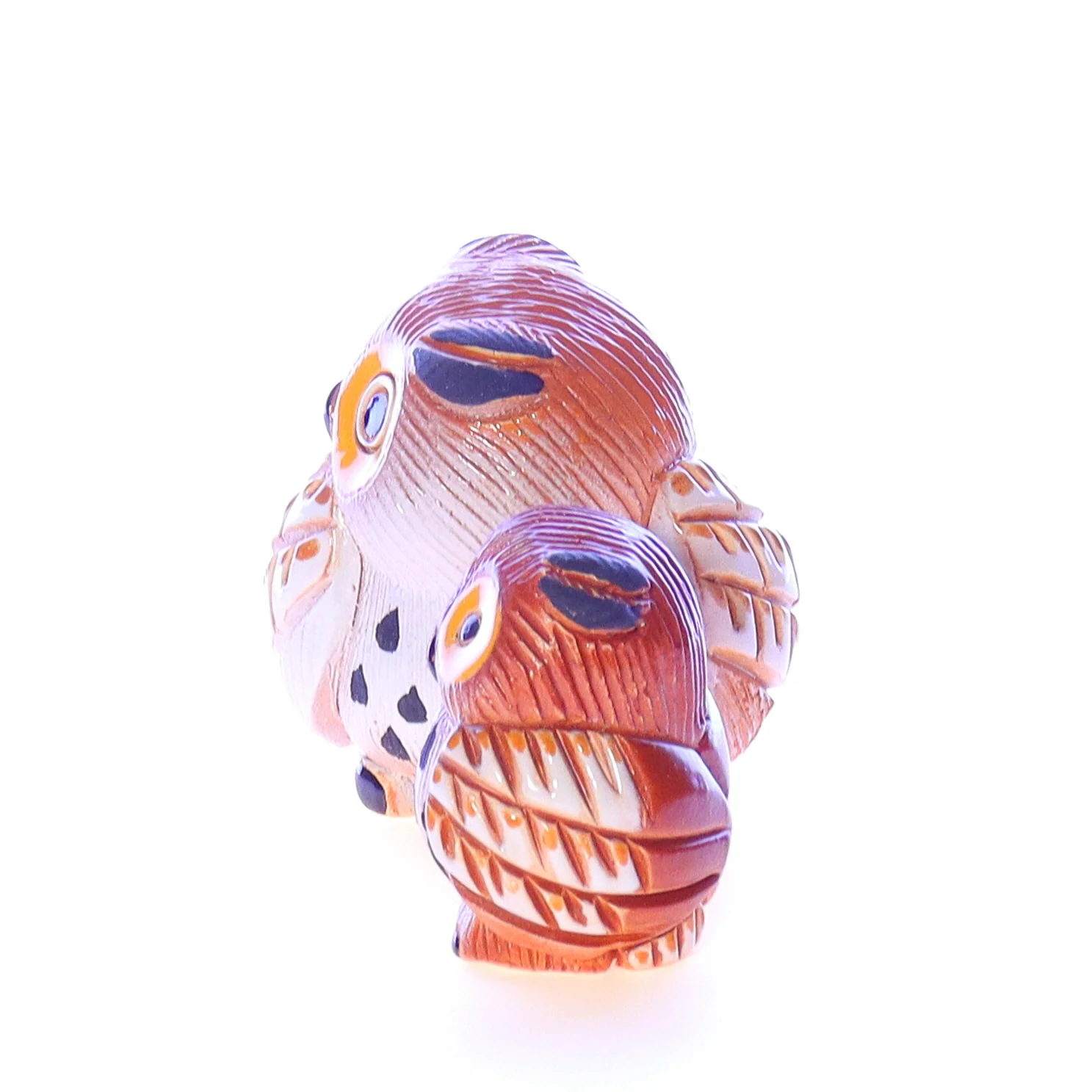 Artesania Rinconada Vintage Ceramic Owl Figurine 3.25" - Image 3