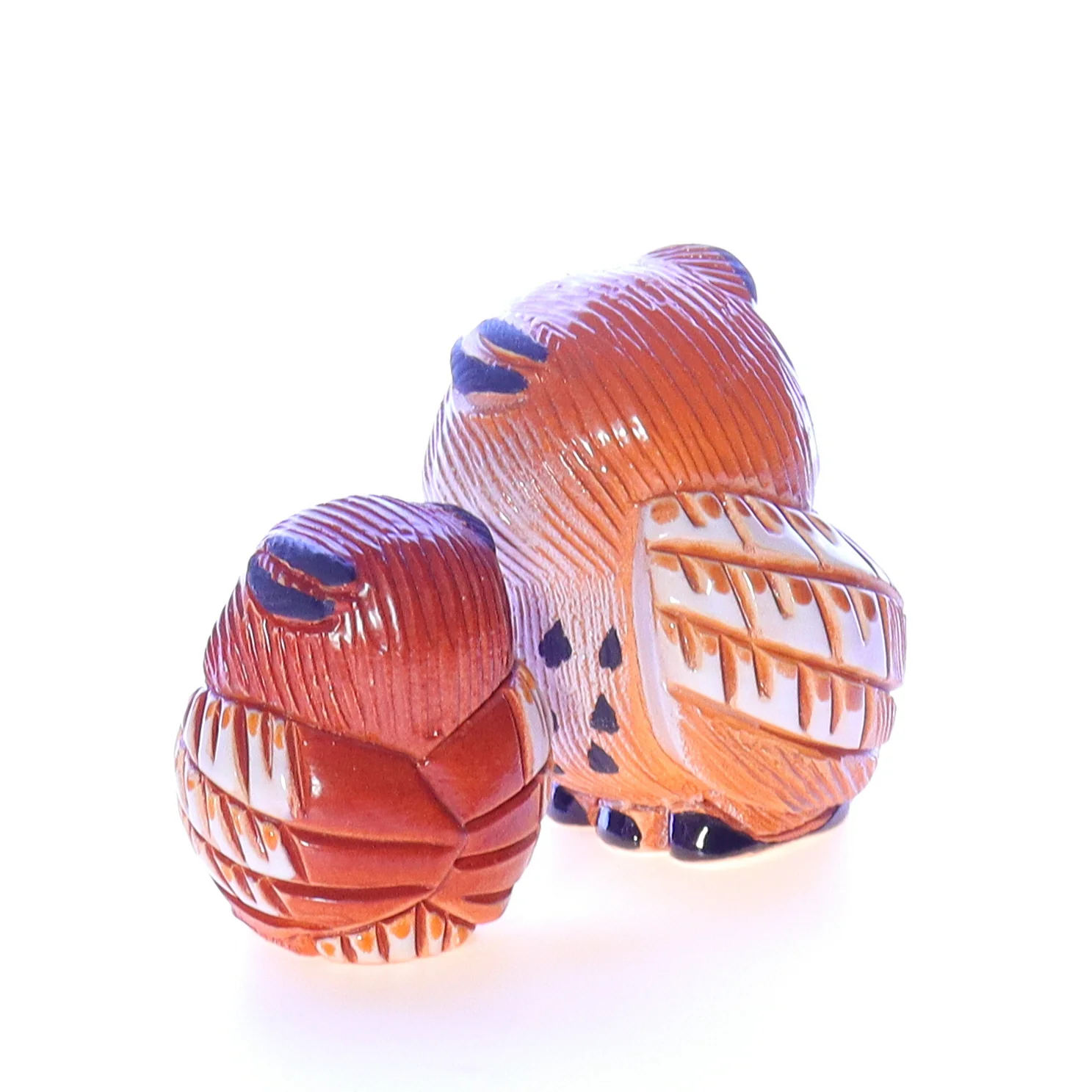 Artesania Rinconada Vintage Ceramic Owl Figurine 3.25" - Image 4