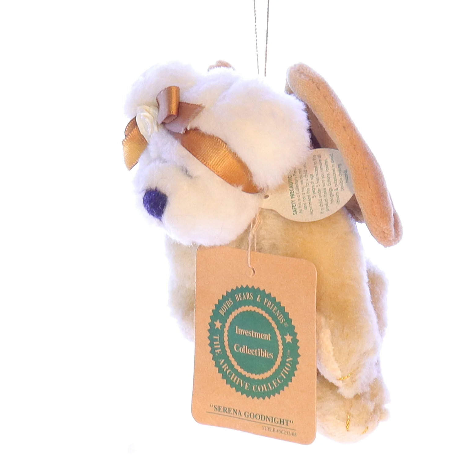Boyds Bears Collection Plush with Tags Angel Christmas Ornament 56232-08 1990 - Image 2