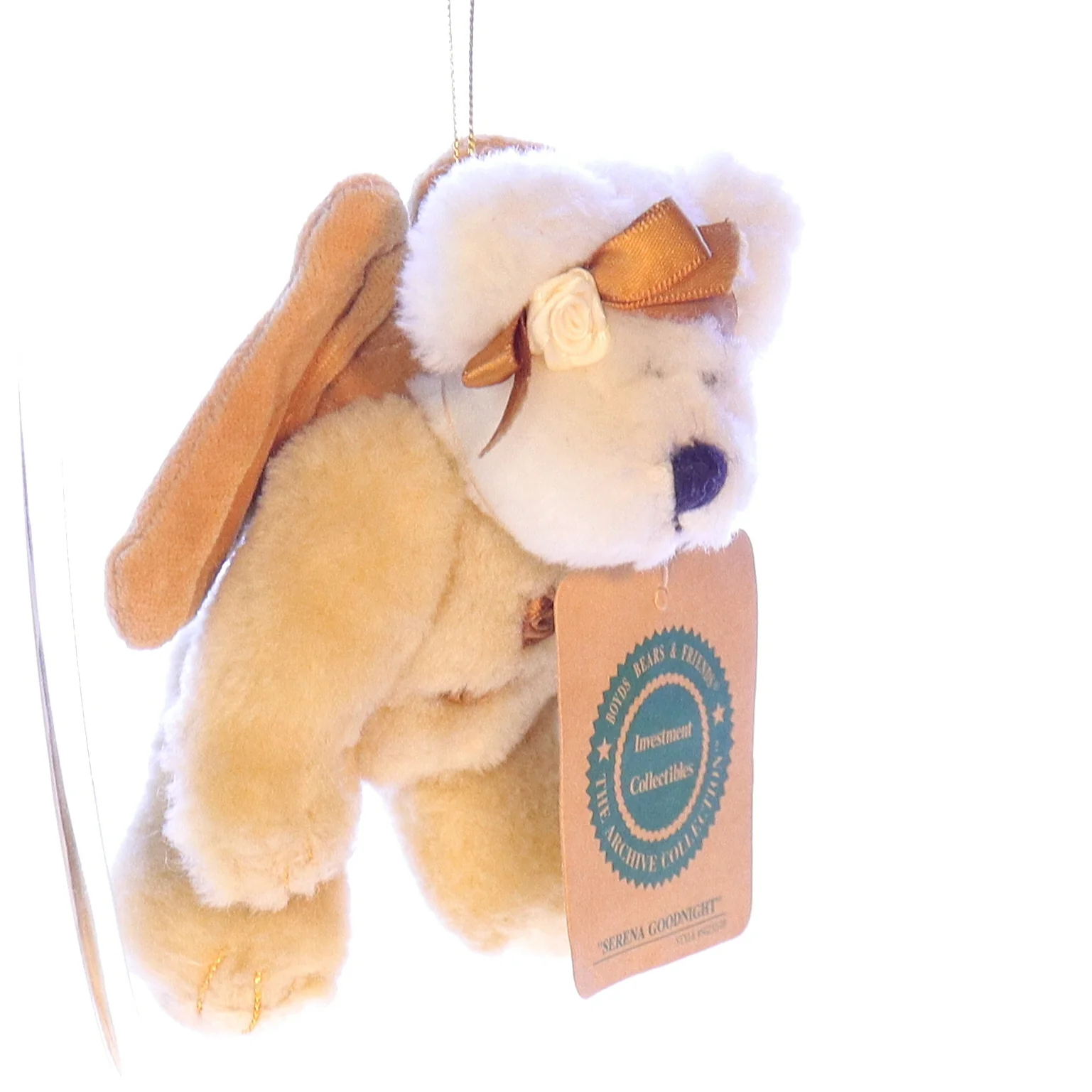 Boyds Bears Collection Plush with Tags Angel Christmas Ornament 56232-08 1990 - Image 8