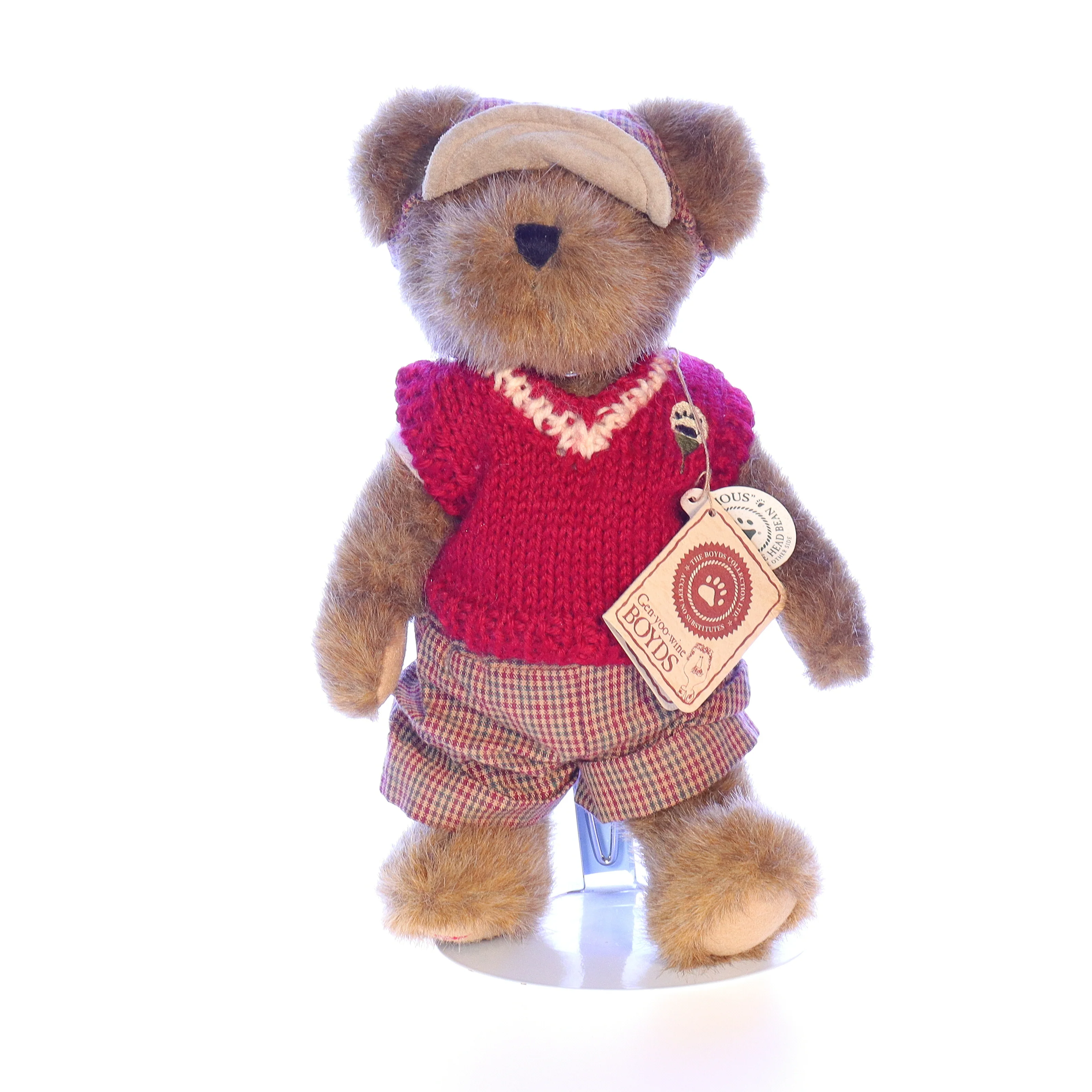 Boyds Bears Collection Plush with Tags T.J.'s Best Dressed 918339 1988 10"