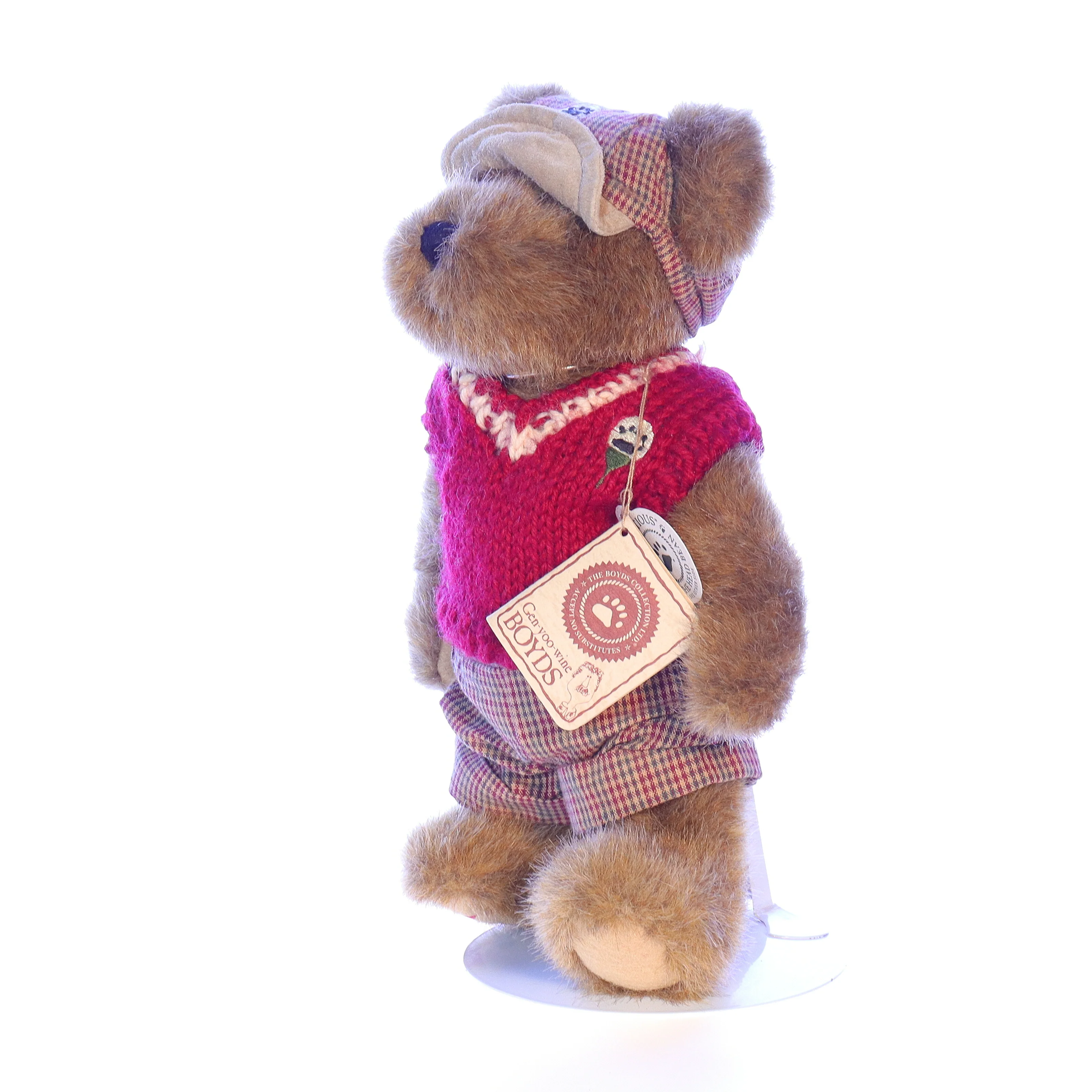 Boyds Bears Collection Plush with Tags T.J.'s Best Dressed 918339 1988 10" - Image 2