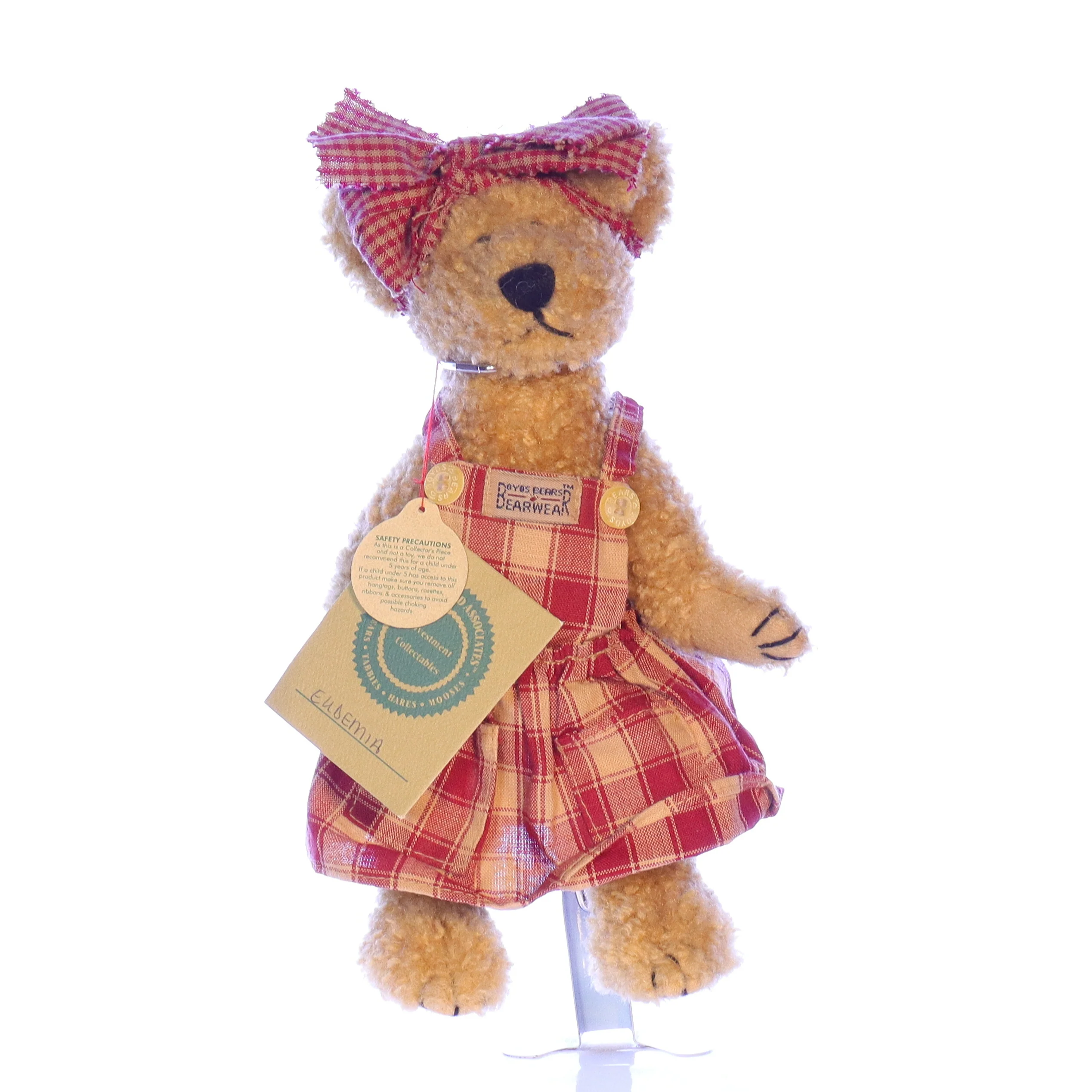 Boyds Bears Collection Plush with Tags J.J. Bean & Associates Eudemia 1985 9"