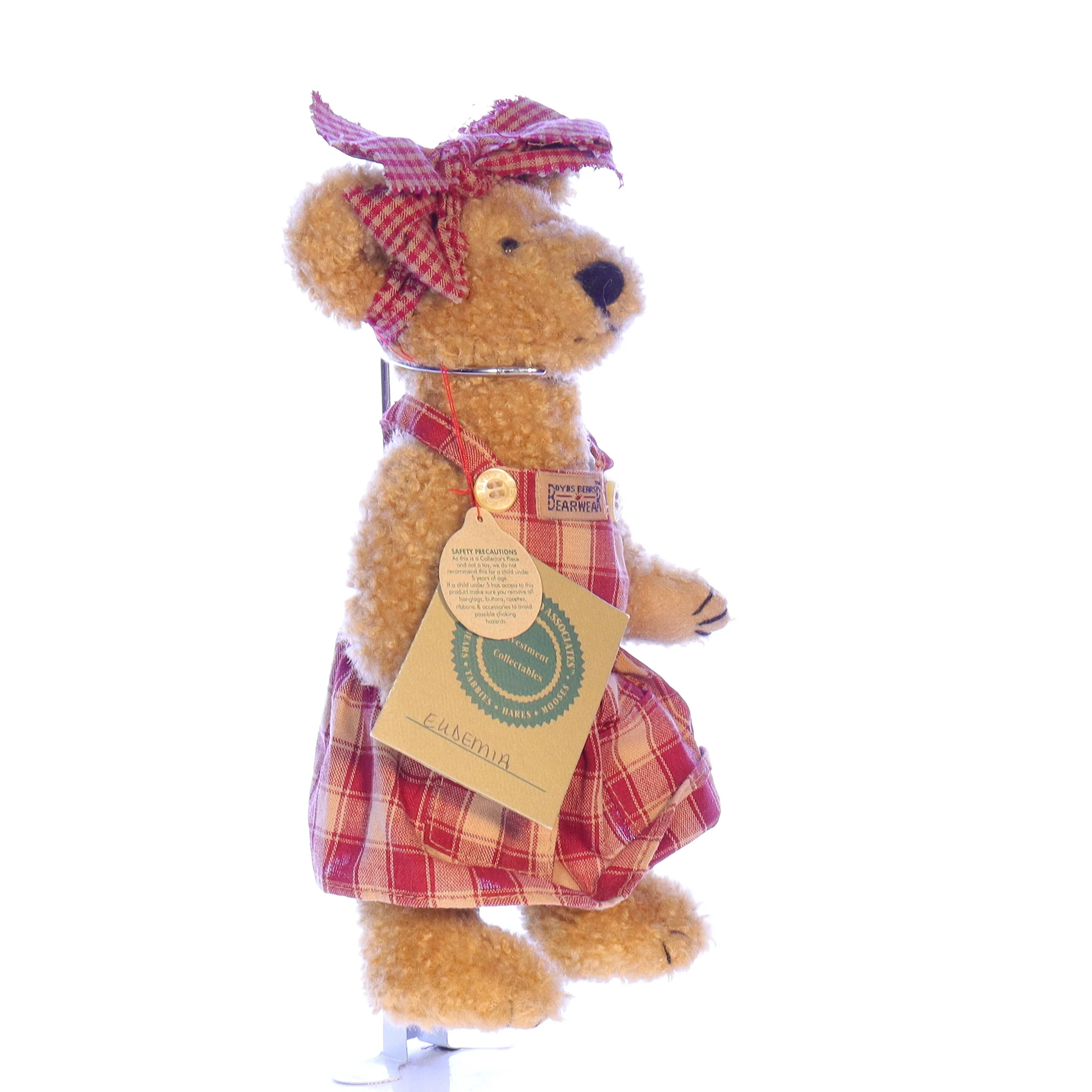 Boyds Bears Collection Plush with Tags J.J. Bean & Associates Eudemia 1985 9" - Image 8