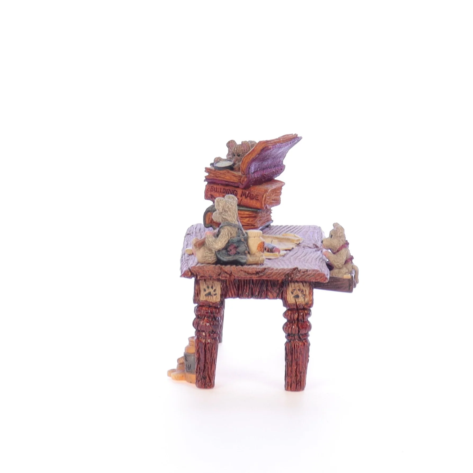 The Bearstone Collection Vintage 1998 Resin Figurine Noah's Genius at Work Table - Image 3