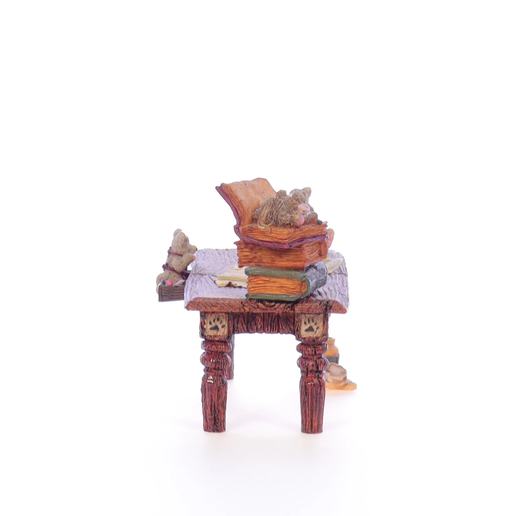 The Bearstone Collection Vintage 1998 Resin Figurine Noah's Genius at Work Table - Image 7