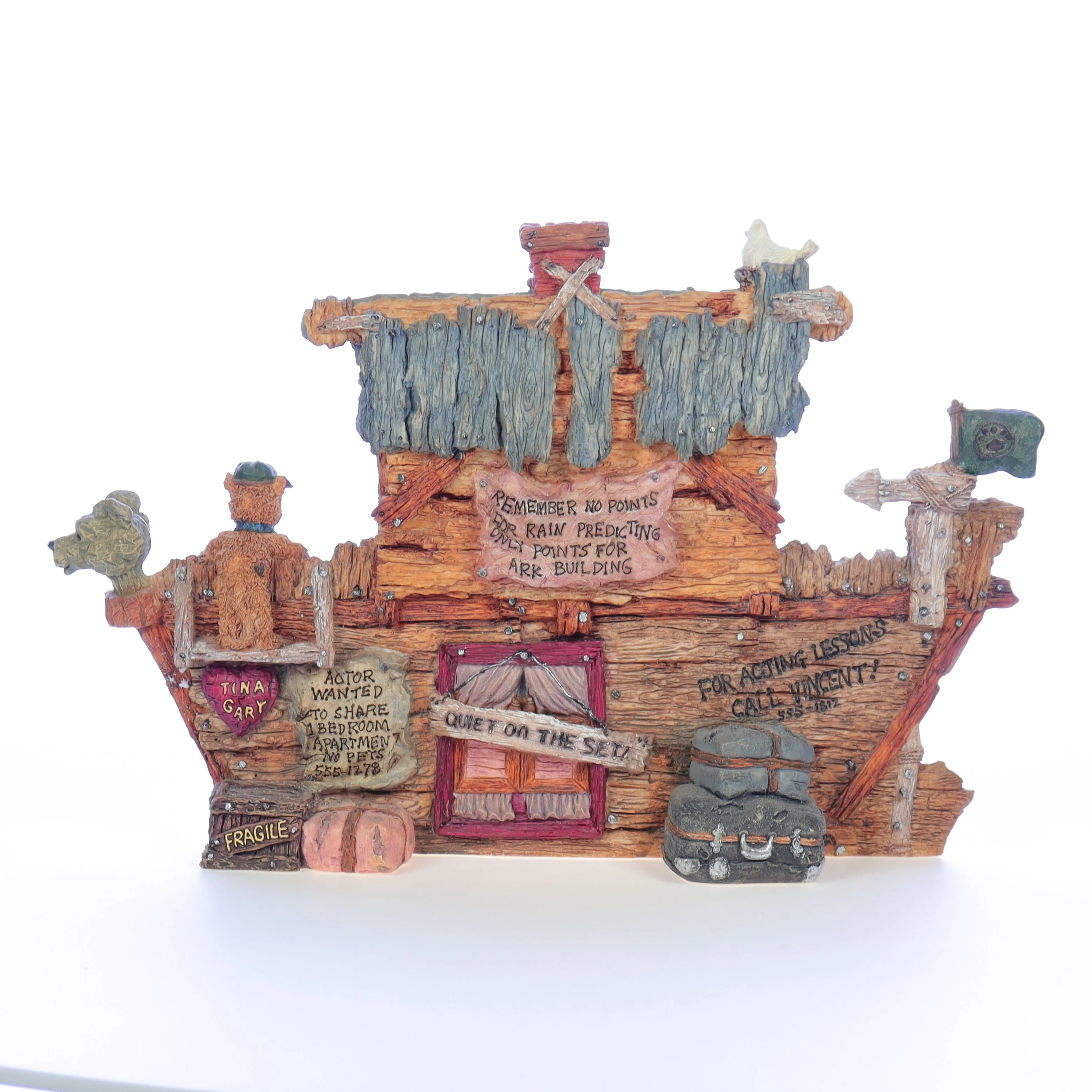 The Bearstone Collection Vintage 1999 Resin Figurine S.S. Noah ... The Ark 2450 - Image 5