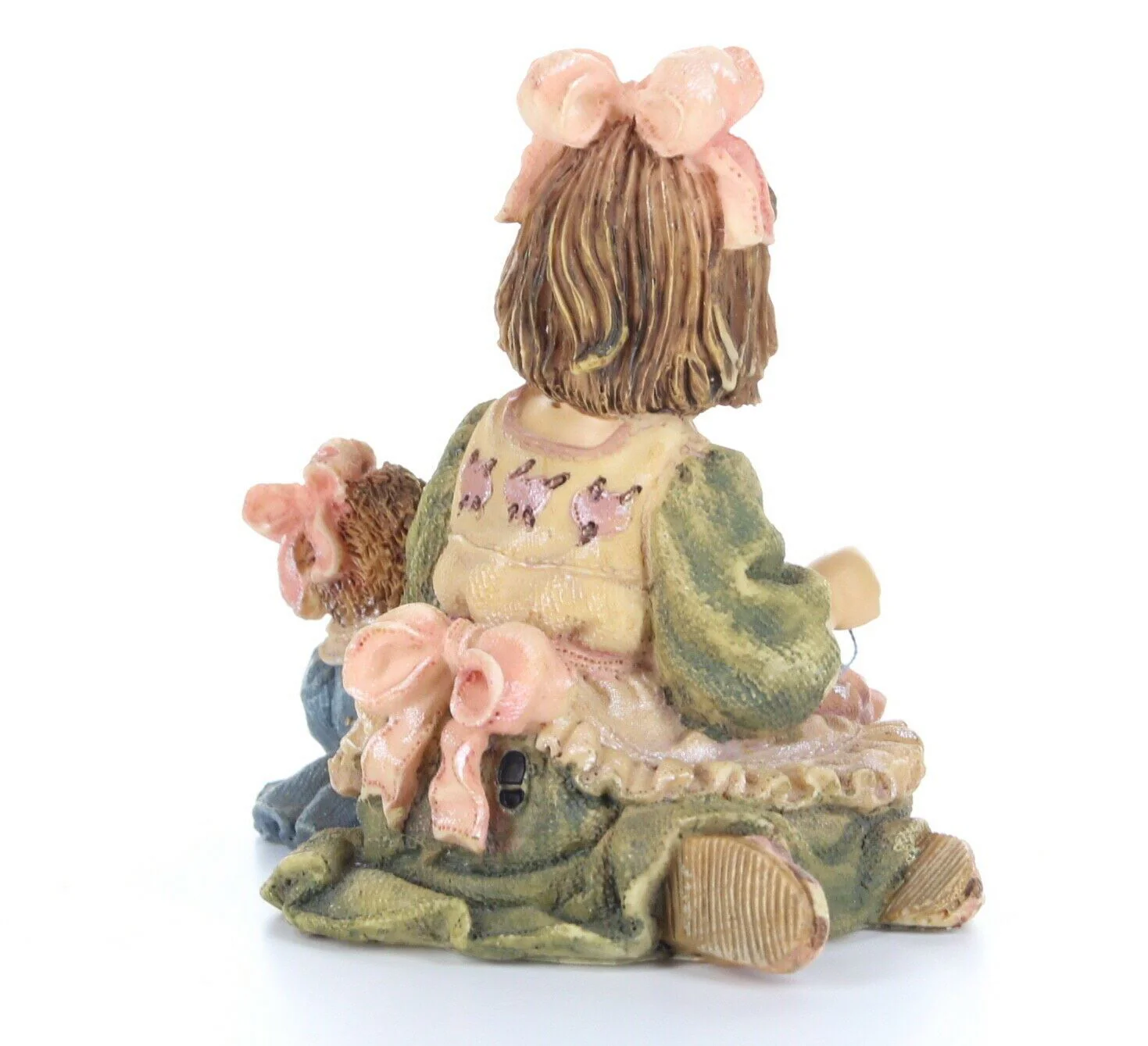 Boyds Bears Dollstone Figurine Alyssia w/ Caroline A Stitch in Time #3539 No Box - Image 6
