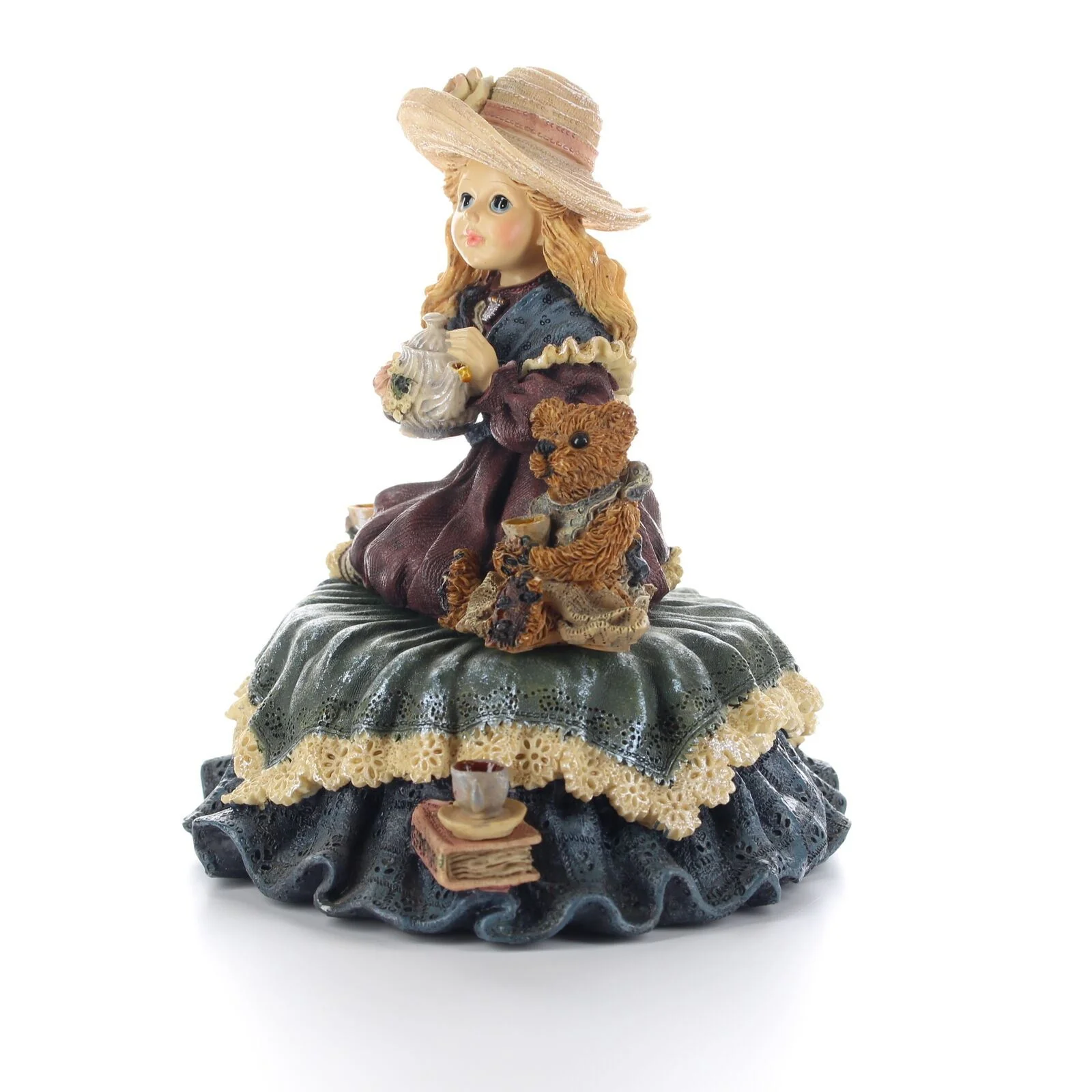 Boyds Bears Figurine Yesterdays Child Vintage Dollstone Tea For Two Style 272001 - Image 2