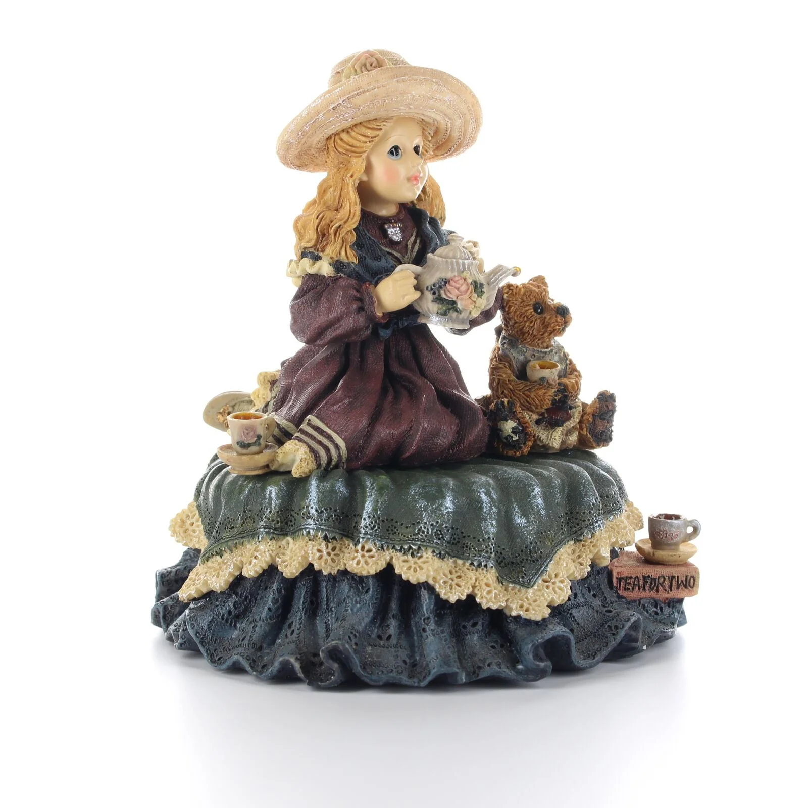 Boyds Bears Figurine Yesterdays Child Vintage Dollstone Tea For Two Style 272001 - Image 8