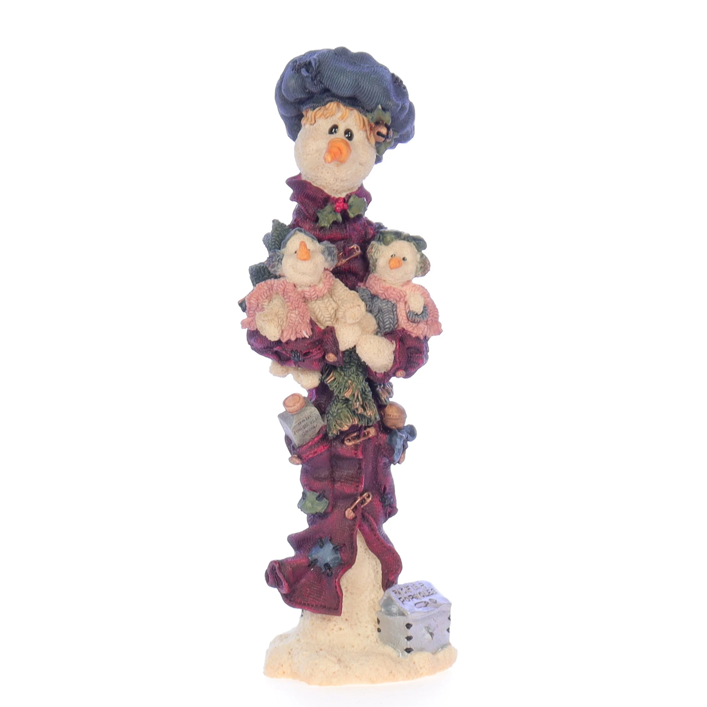 The Folkstone Collection Vintage 1996 Resin Figurine Nanny ... the Snowmom 2817
