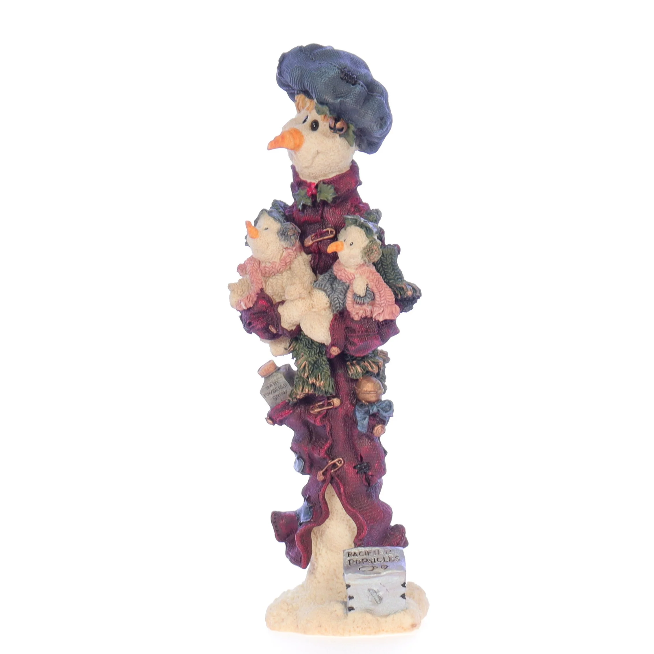 The Folkstone Collection Vintage 1996 Resin Figurine Nanny ... the Snowmom 2817 - Image 2