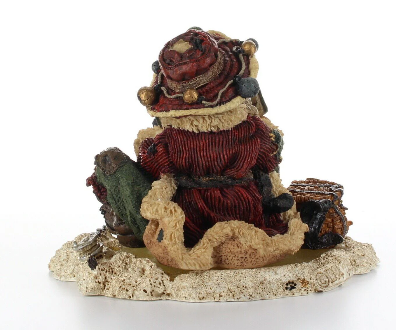 Boyds Bears & Friends Bearstone Christmas Resin Figurine Nick on Ice 3001 No Box - Image 5