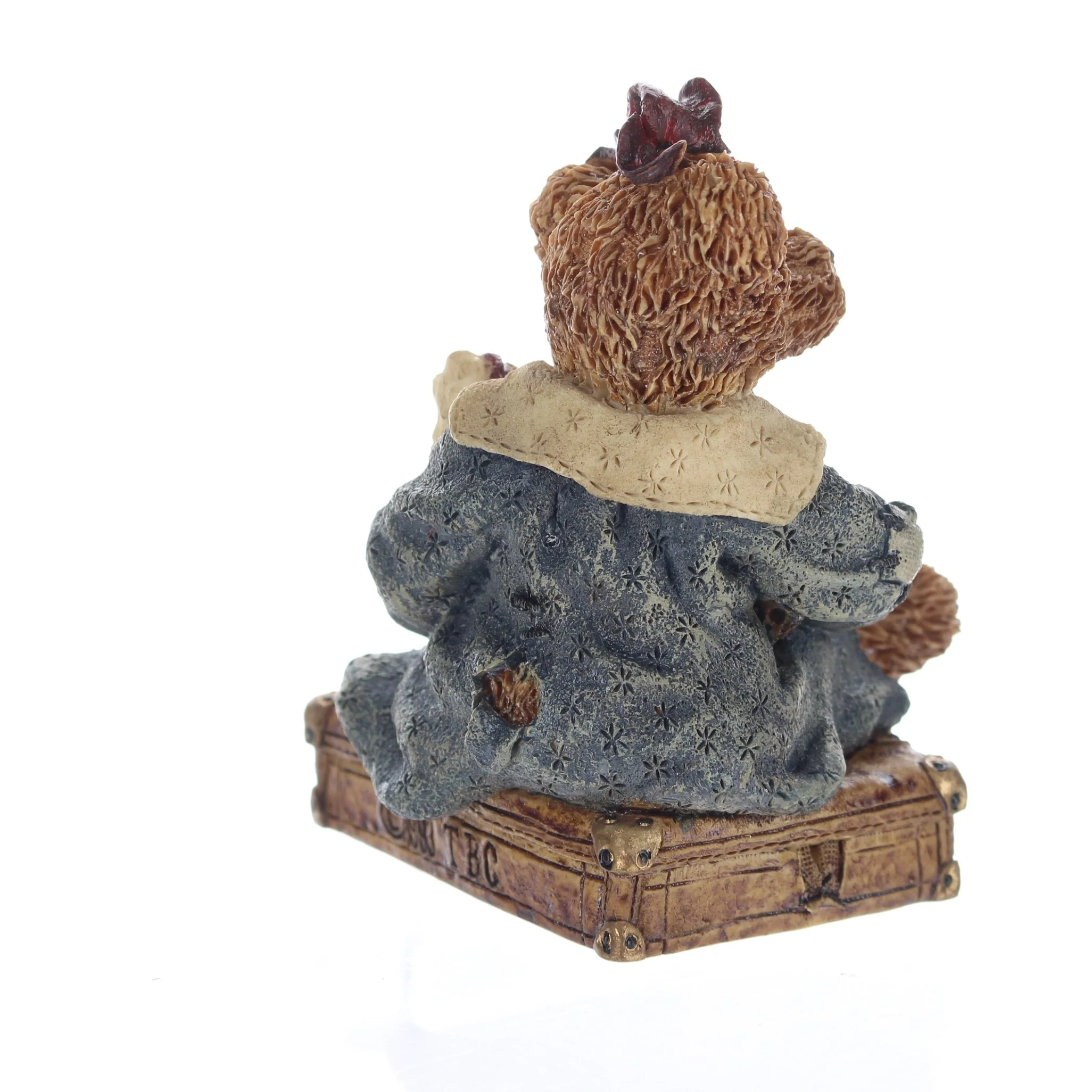 The Bearstone Collection Vintage 1993 Resin Figurine Bailey Bear With Suitcase - Image 6