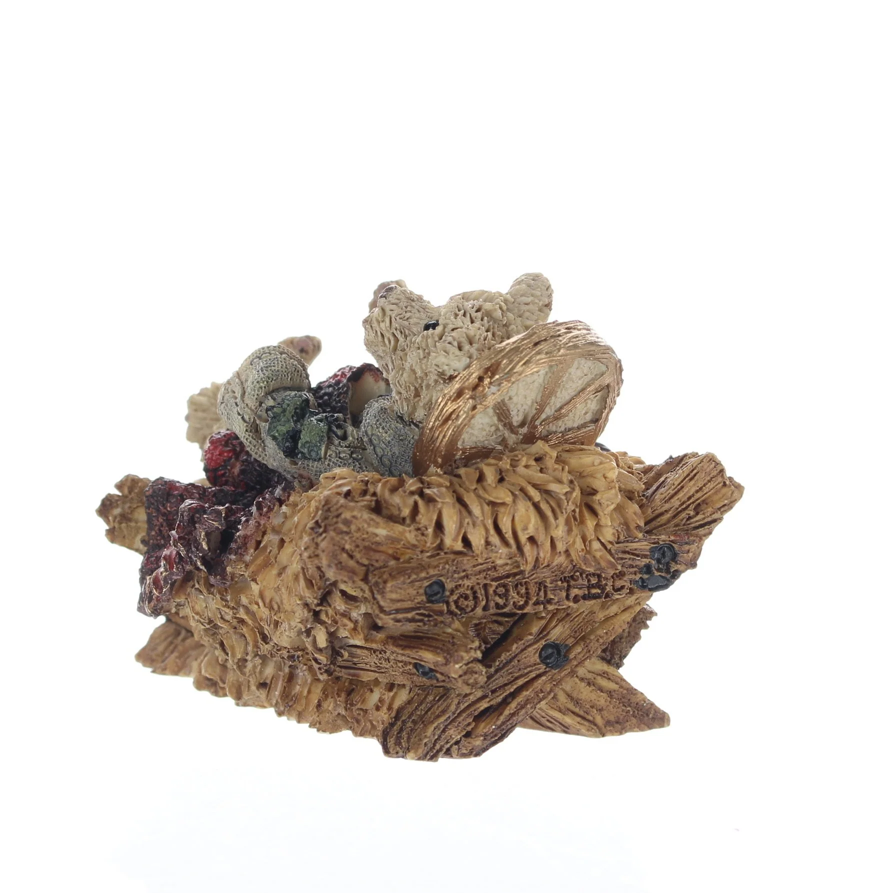 The Bearstone Collection Vintage 1995 Resin Figurine Baldwin As Baby Jesus 2403 - Image 4