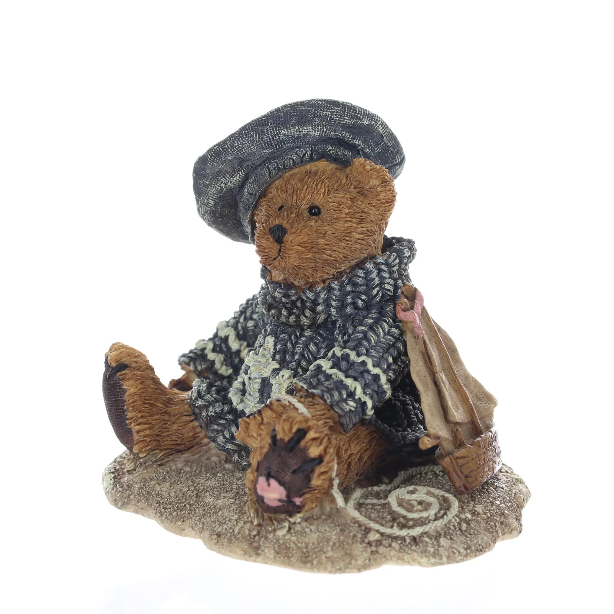 The Bearstone Collection Vintage 1993 Resin Figurine Christian By The Sea 2012 - Image 2