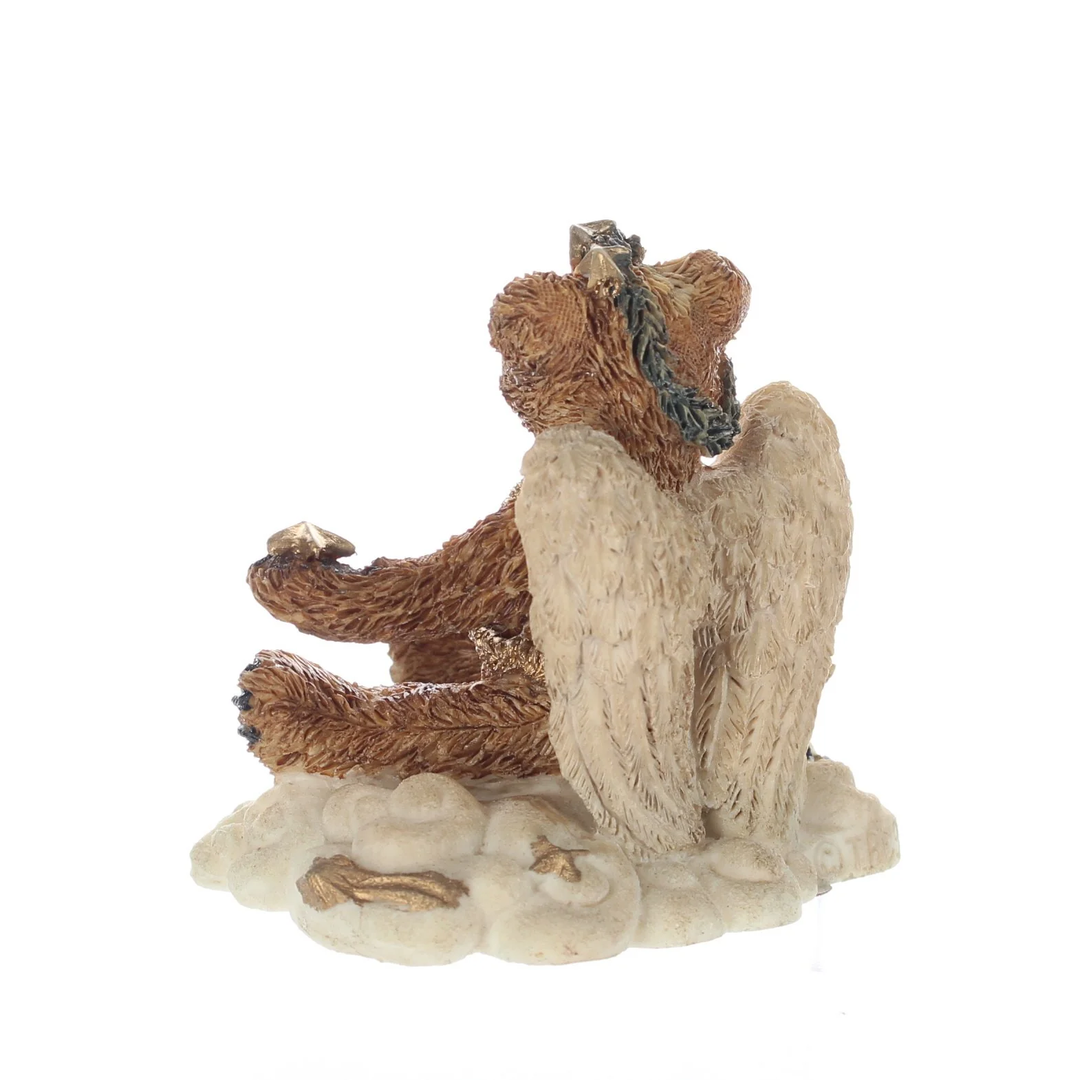 The Bearstone Collection Vintage 1994 Resin Figurine Clarence Angel Bear (RUST) - Image 4