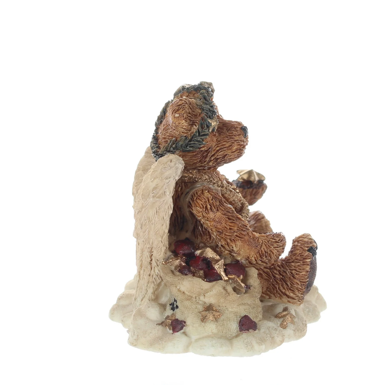 The Bearstone Collection Vintage 1994 Resin Figurine Clarence Angel Bear (RUST) - Image 7