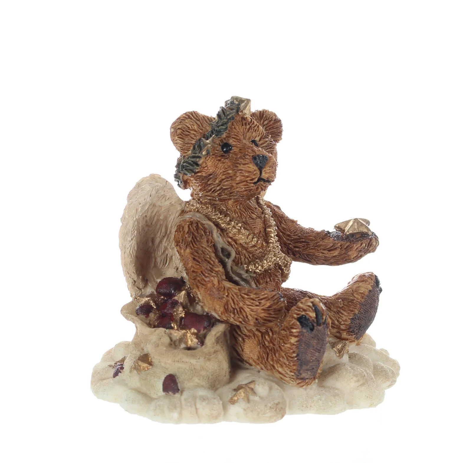 The Bearstone Collection Vintage 1994 Resin Figurine Clarence Angel Bear (RUST) - Image 8