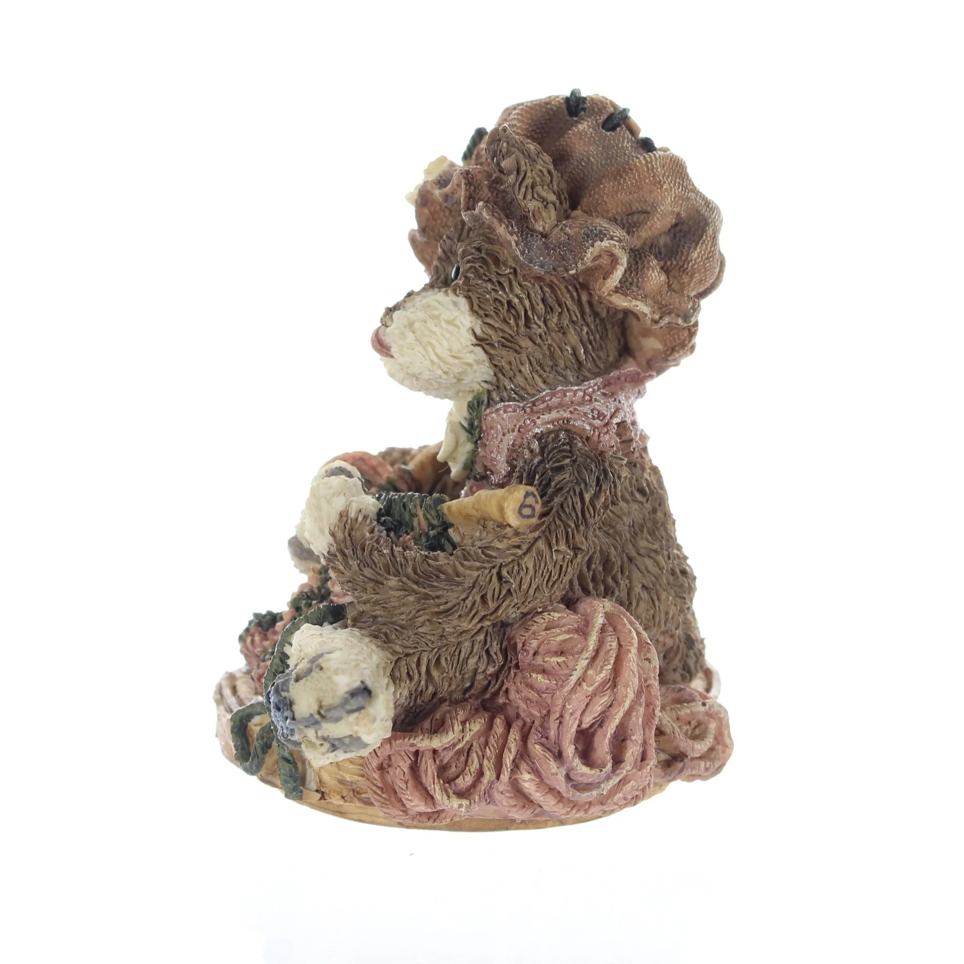 The Bearstone Collection Vintage  Resin Figurine Cookie Catbertâ€¦.Knittin' Kitten - Image 3