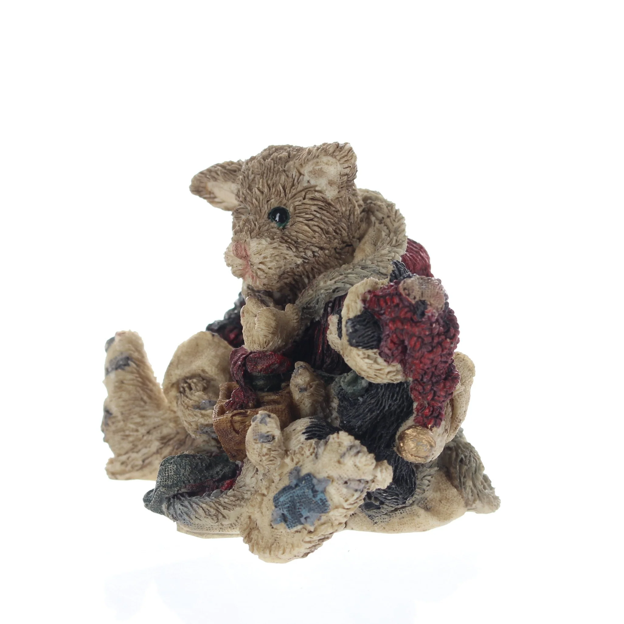 The Bearstone Collection Vintage 1994 Resin Figurine Cookie The Santa Cat 2237 - Image 2