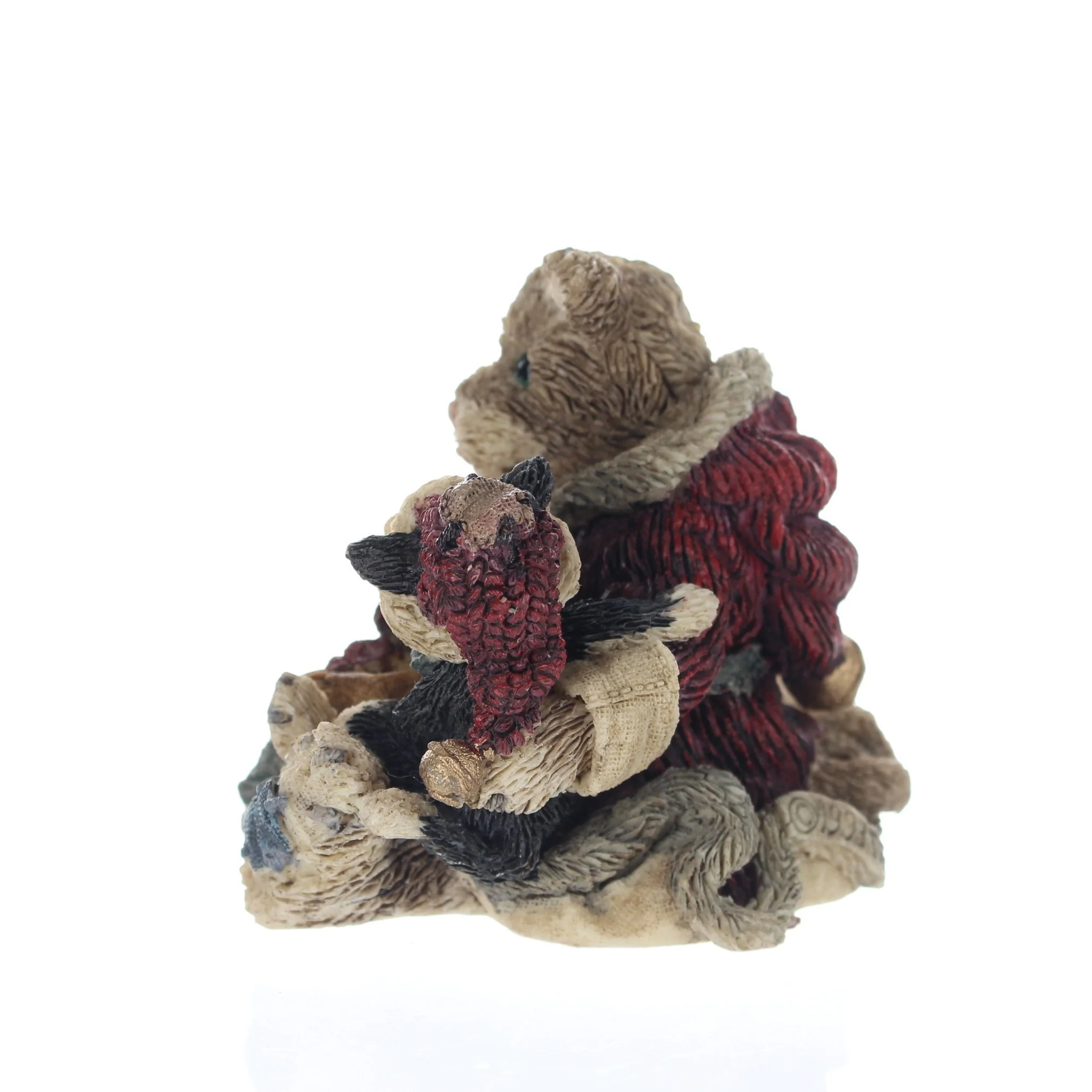 The Bearstone Collection Vintage 1994 Resin Figurine Cookie The Santa Cat 2237 - Image 3