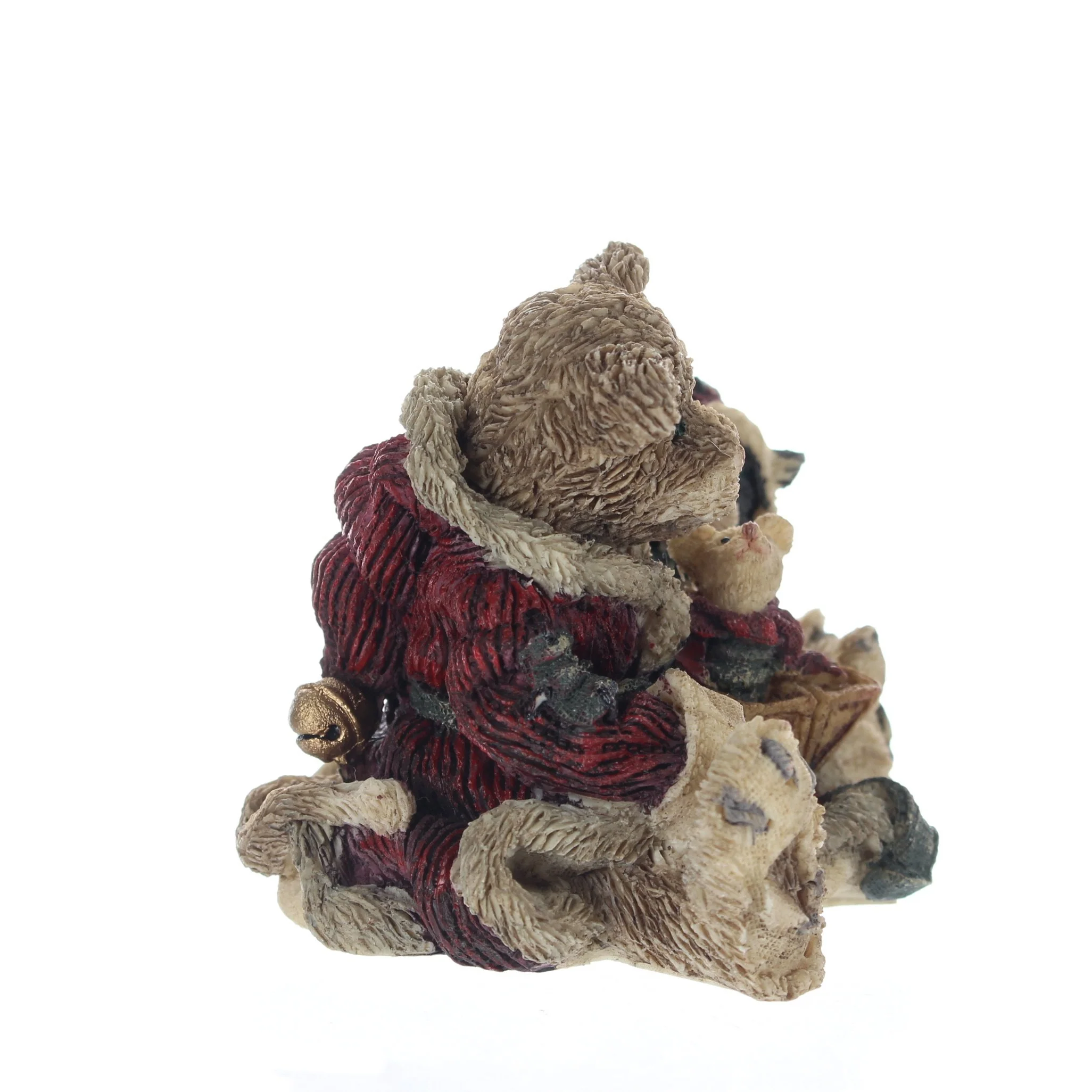 The Bearstone Collection Vintage 1994 Resin Figurine Cookie The Santa Cat 2237 - Image 7