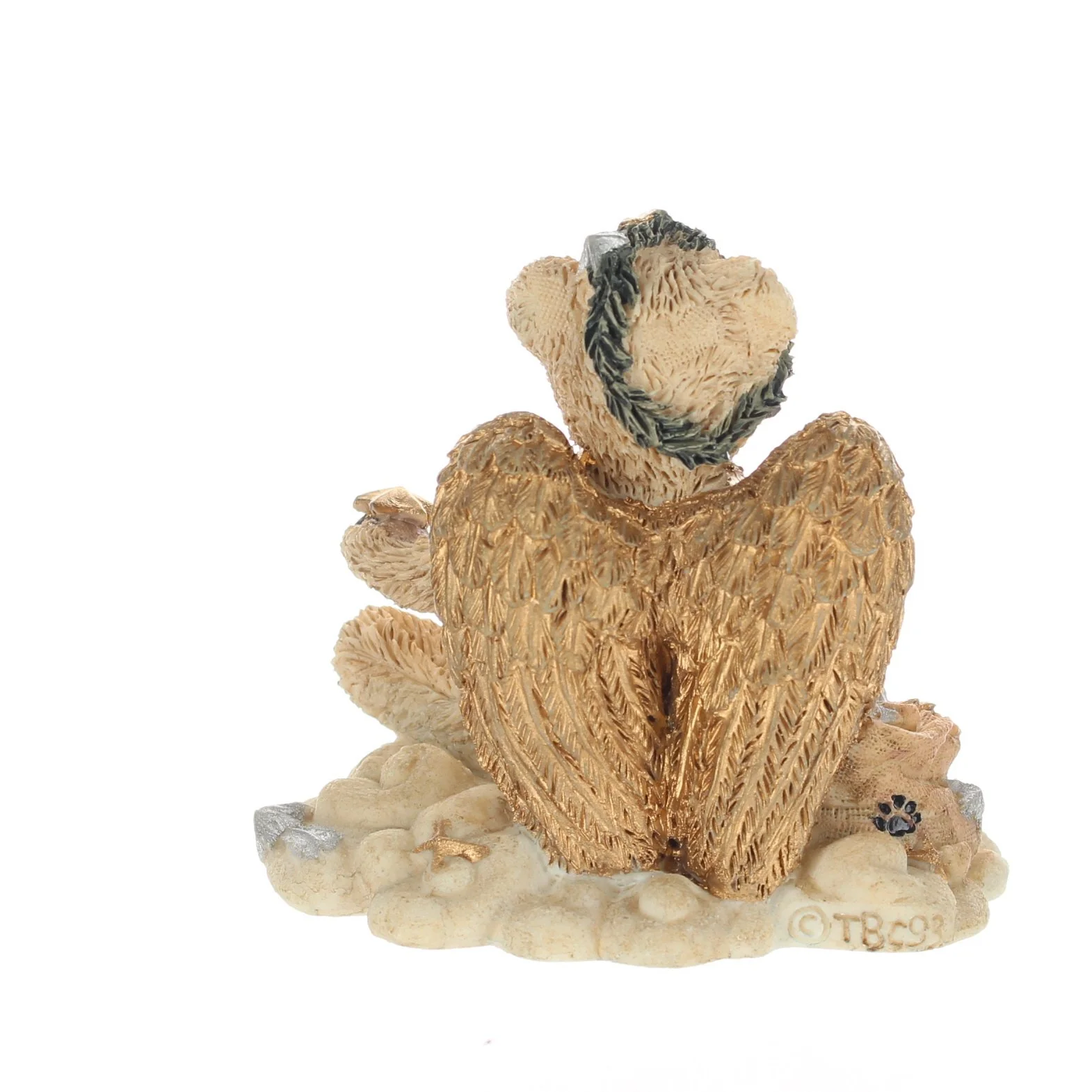 The Bearstone Collection Vintage  Resin Figurine Juliette Angel Bear (IVORY) - Image 5