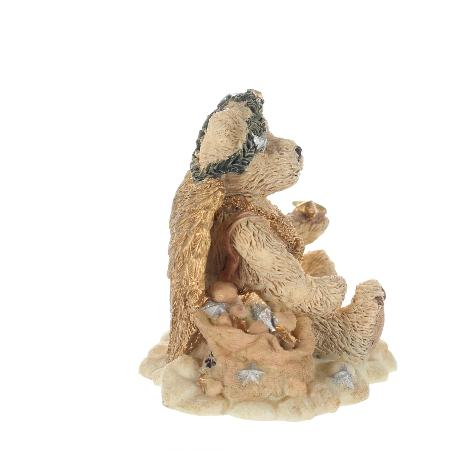 The Bearstone Collection Vintage  Resin Figurine Juliette Angel Bear (IVORY) - Image 7