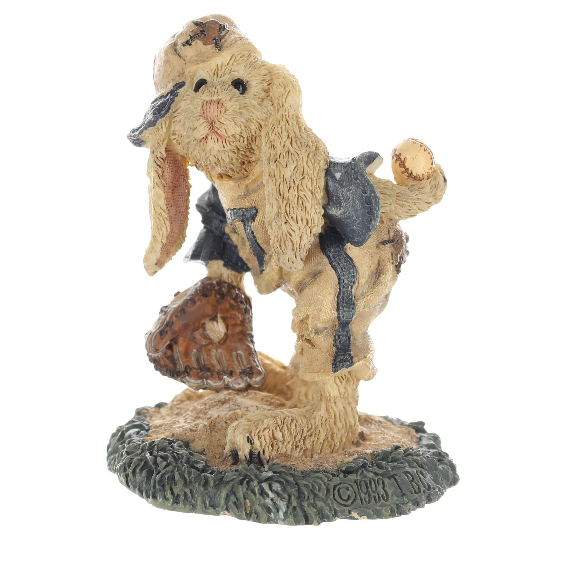 The Bearstone Collection Vintage 1994 Resin Figurine Leftyâ€¦On The Mound 2253