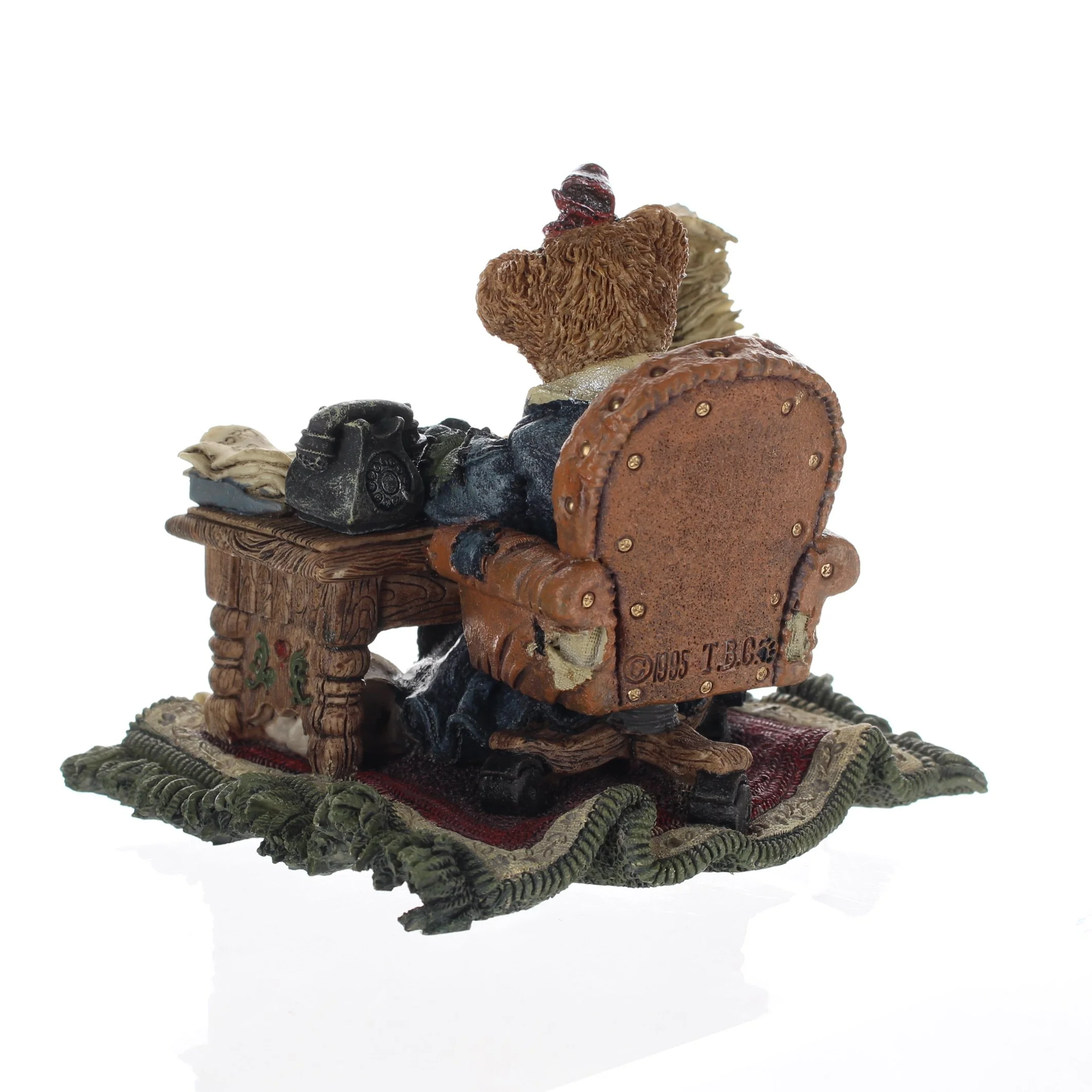 The Bearstone Collection Vintage 1995 Resin Figurine Ms. Grizâ€¦Monday Morning 2276 - Image 4