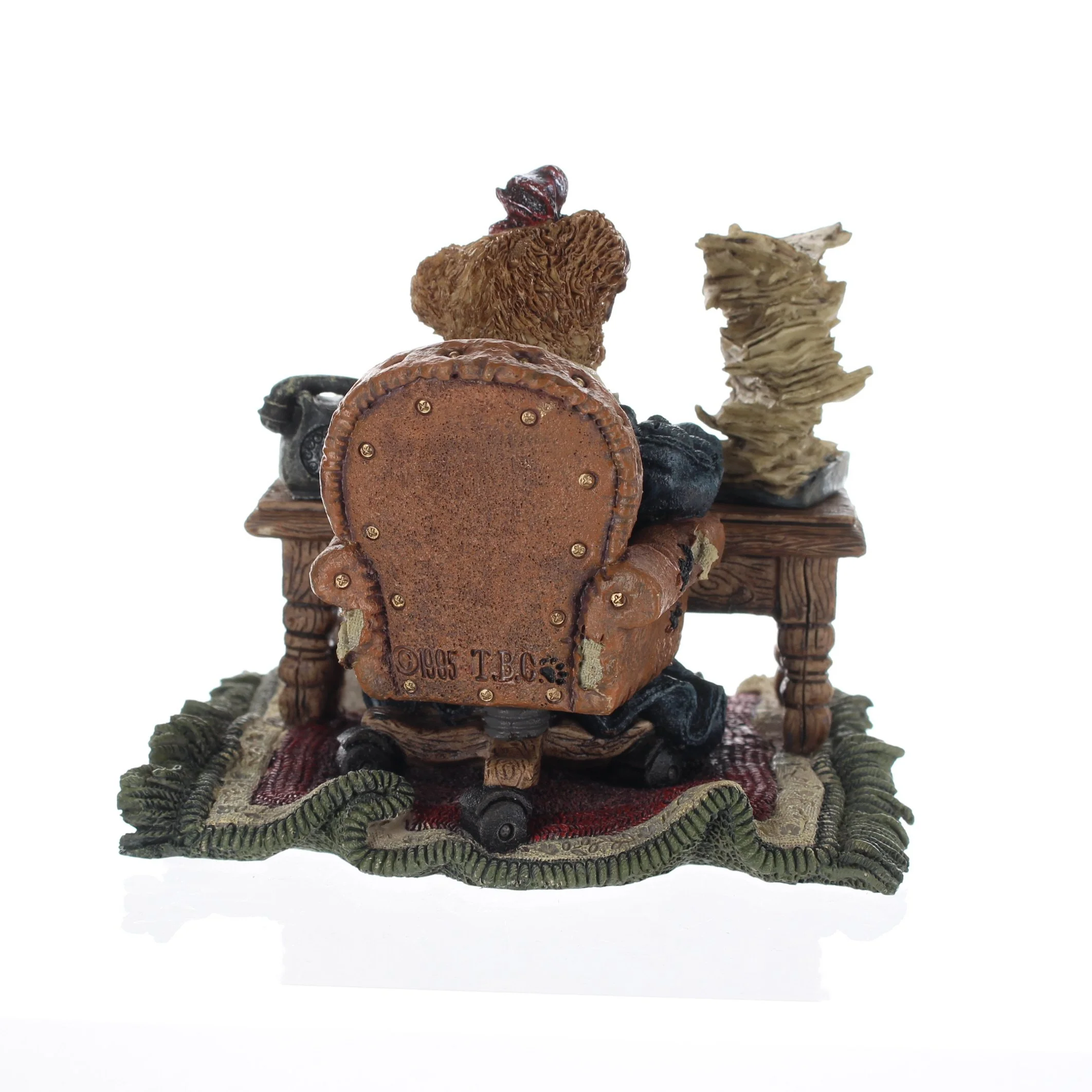 The Bearstone Collection Vintage 1995 Resin Figurine Ms. Grizâ€¦Monday Morning 2276 - Image 5