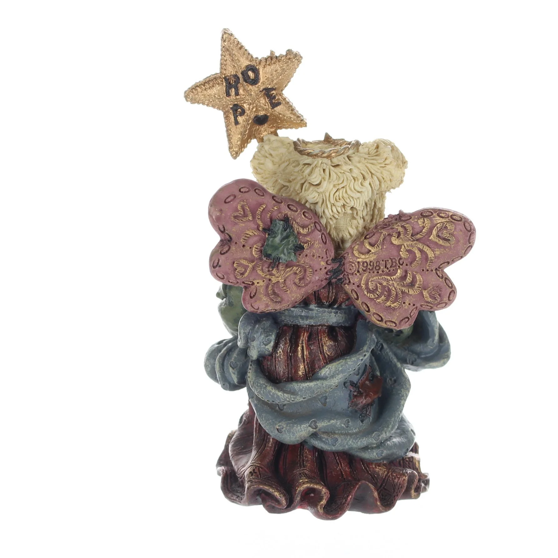 The Bearstone Collection Vintage  Resin Figurine Serendipity as The Guardian Angel - Image 5