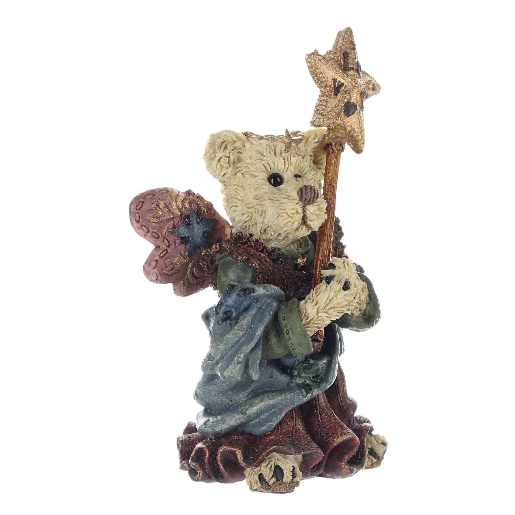 The Bearstone Collection Vintage  Resin Figurine Serendipity as The Guardian Angel - Image 8