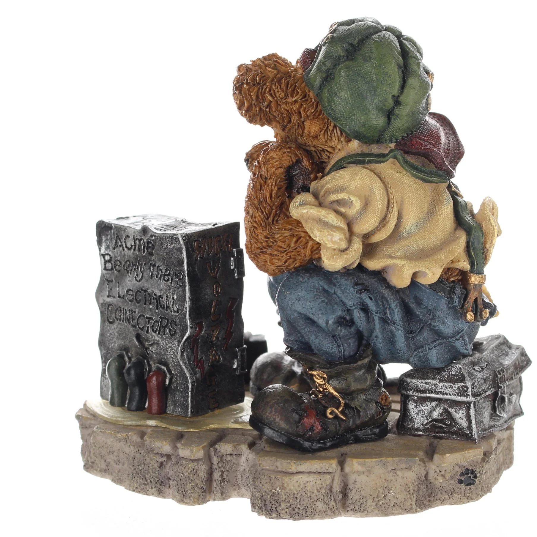 The Bearstone Collection Vintage 1998 Resin Figurine Sparky & The Box 227716 - Image 5