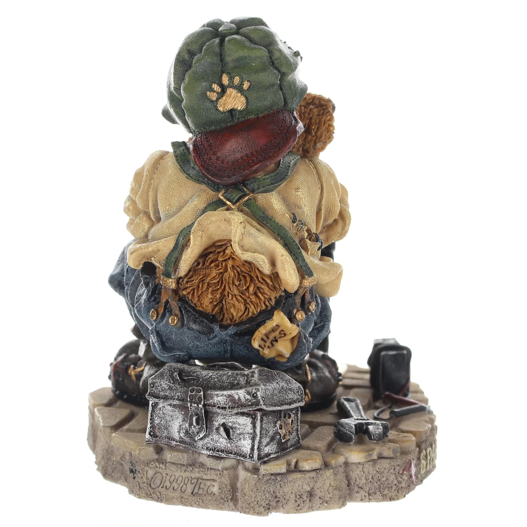 The Bearstone Collection Vintage 1998 Resin Figurine Sparky & The Box 227716 - Image 7