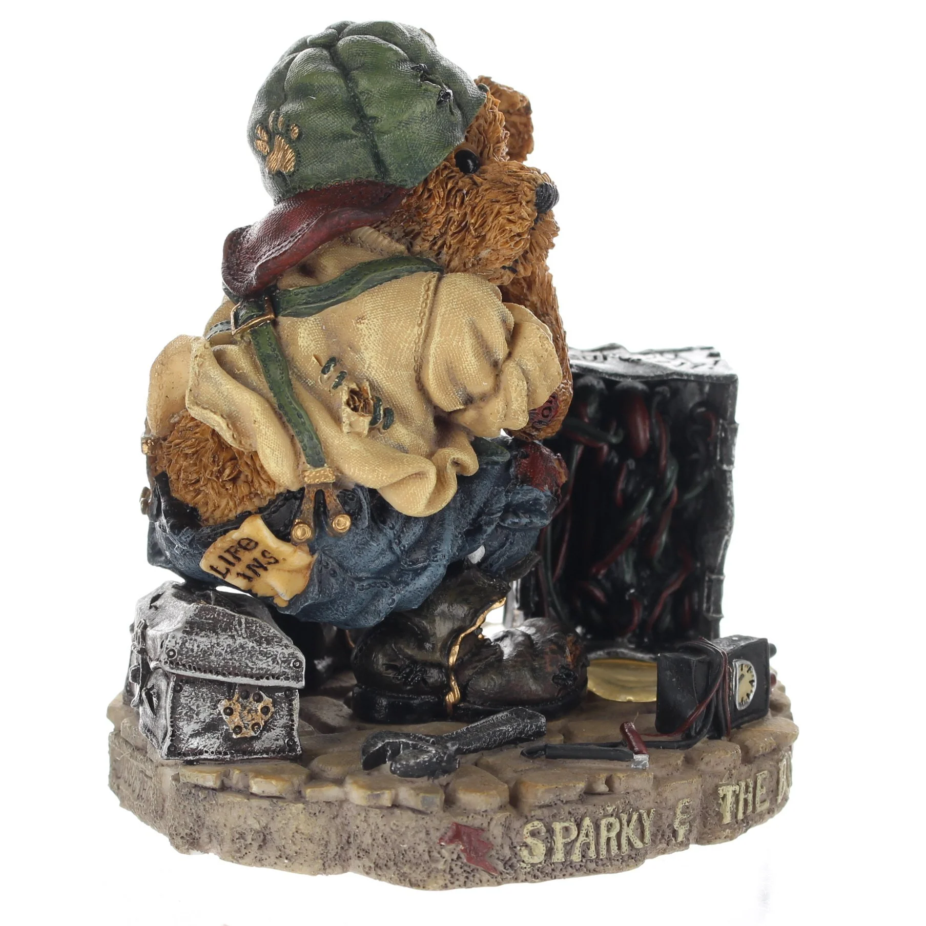The Bearstone Collection Vintage 1998 Resin Figurine Sparky & The Box 227716 - Image 8