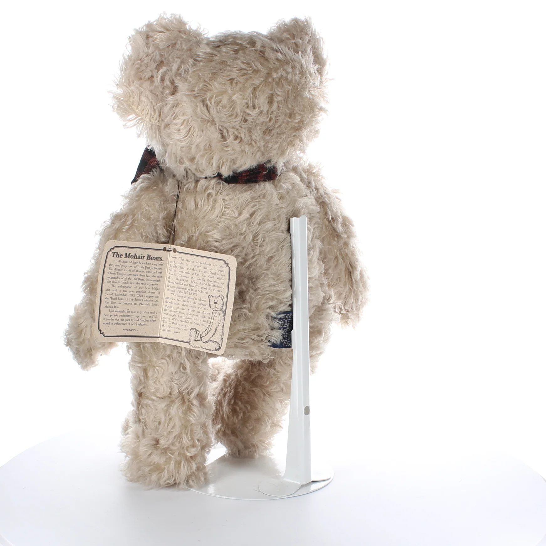 Boyds Bears & Friends Vintage  Plush Bear Adams F Bearington Mohair Bear 15961 - Image 4