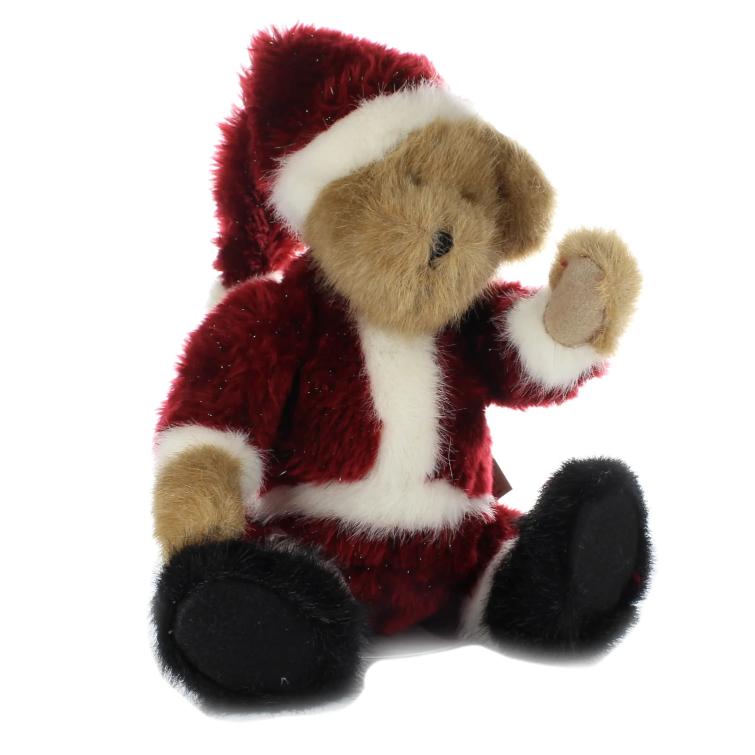 Boyds Bears & Friends Vintage  Plush Bear brown Santa bear play Deck the Halls