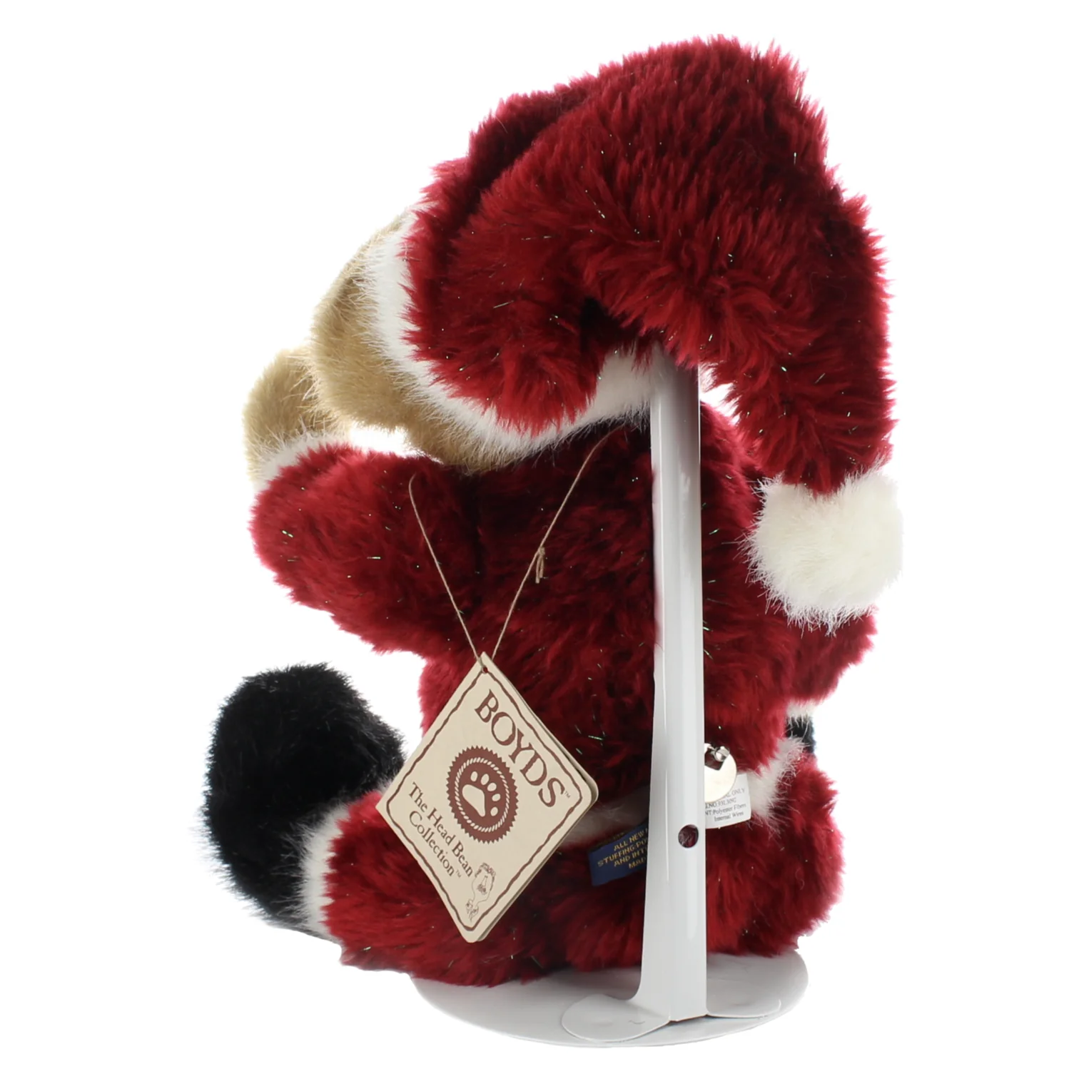 Boyds Bears & Friends Vintage  Plush Bear brown Santa bear play Deck the Halls - Image 5