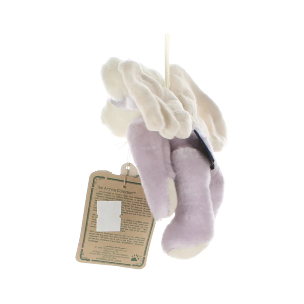 Boyds Bears & Friends Vintage  Plush Bear purple winged  bear purple headband - Image 3