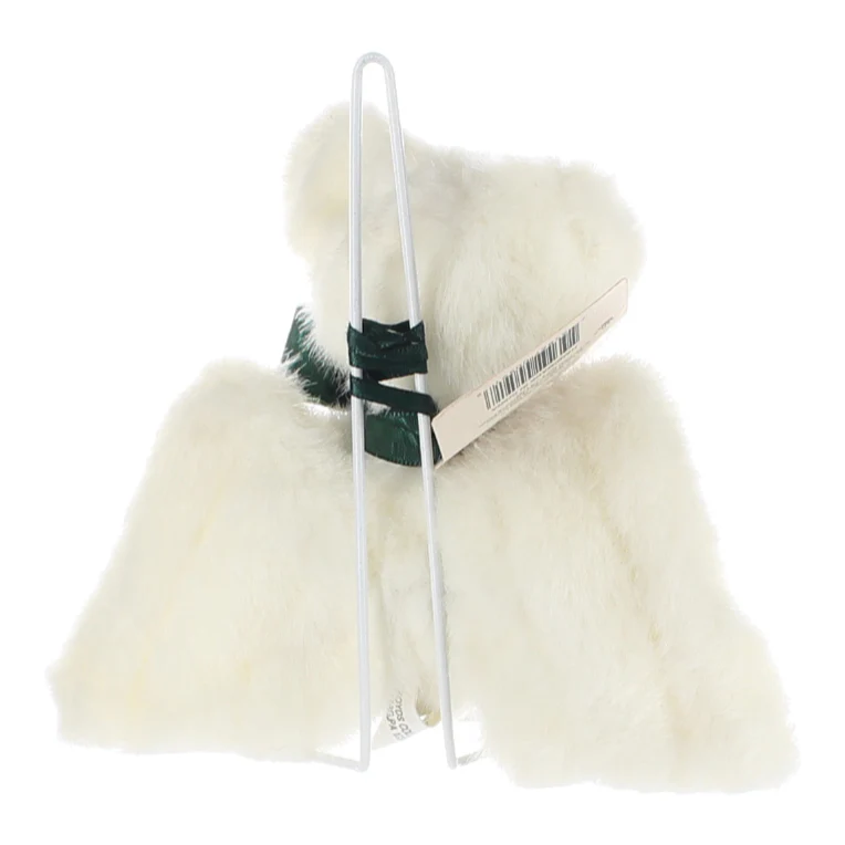 Boyds Bears & Friends Vintage  Plush Bear white winged bear green feet and bow - Image 5