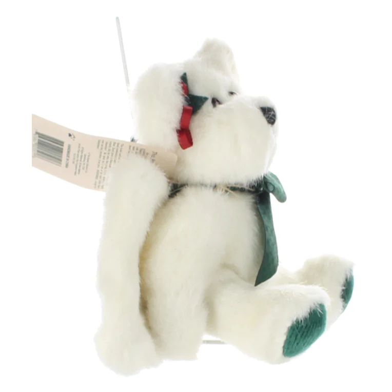 Boyds Bears & Friends Vintage  Plush Bear white winged bear green feet and bow - Image 7