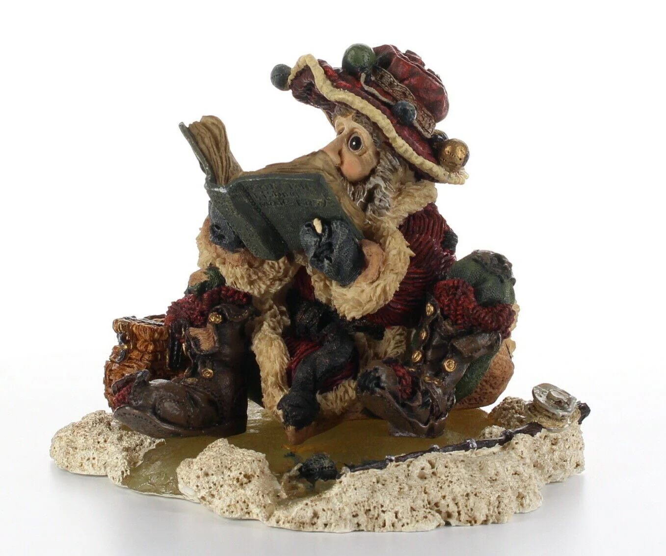 Boyds Bears Santa & Friends Figurine Santa Series #2 Christmas Nick on Ice  3001 - Image 2