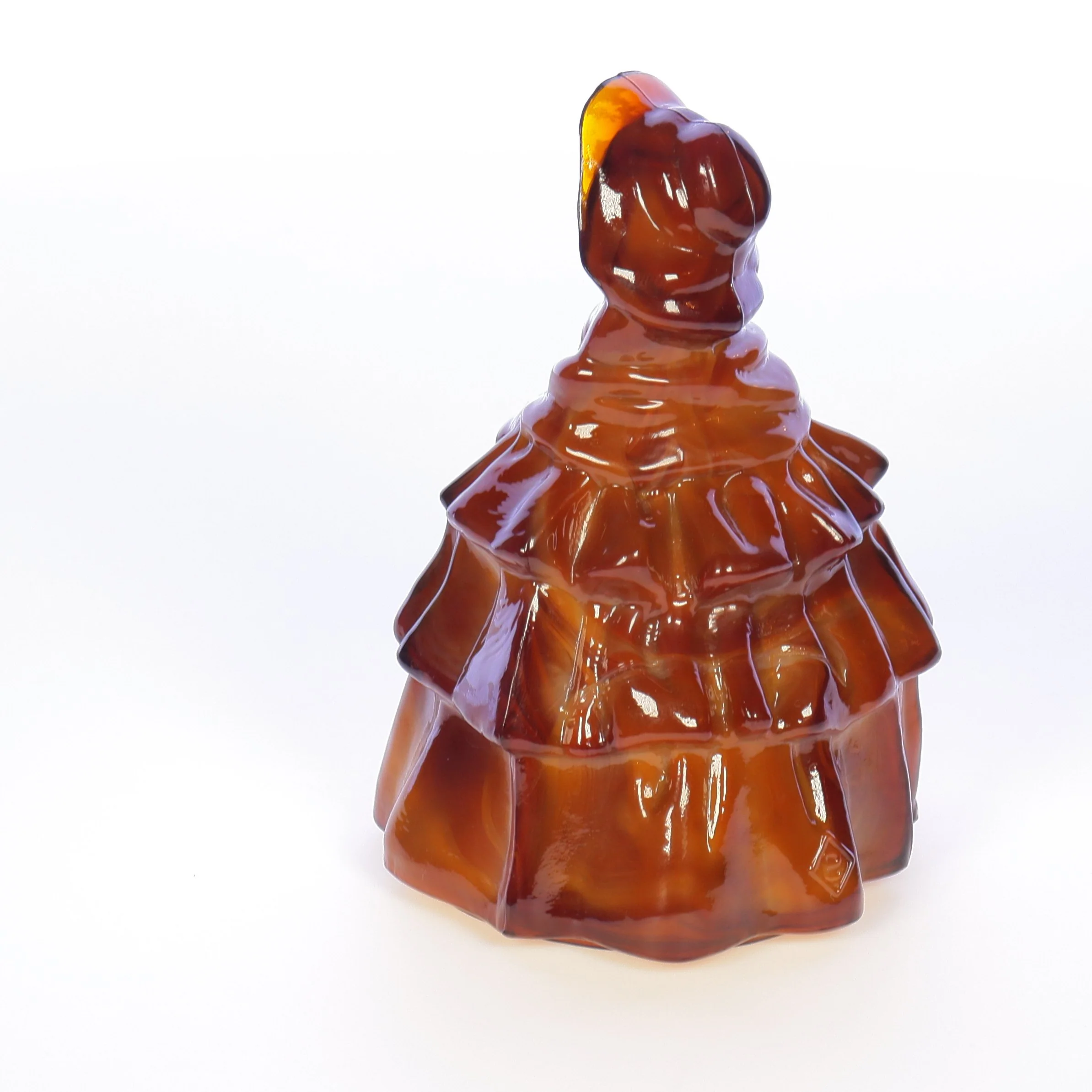 Boyds Crystal Art Glass Vintage 1980 Figurine Louise Doll Chocolate 3-27-80 - Image 4