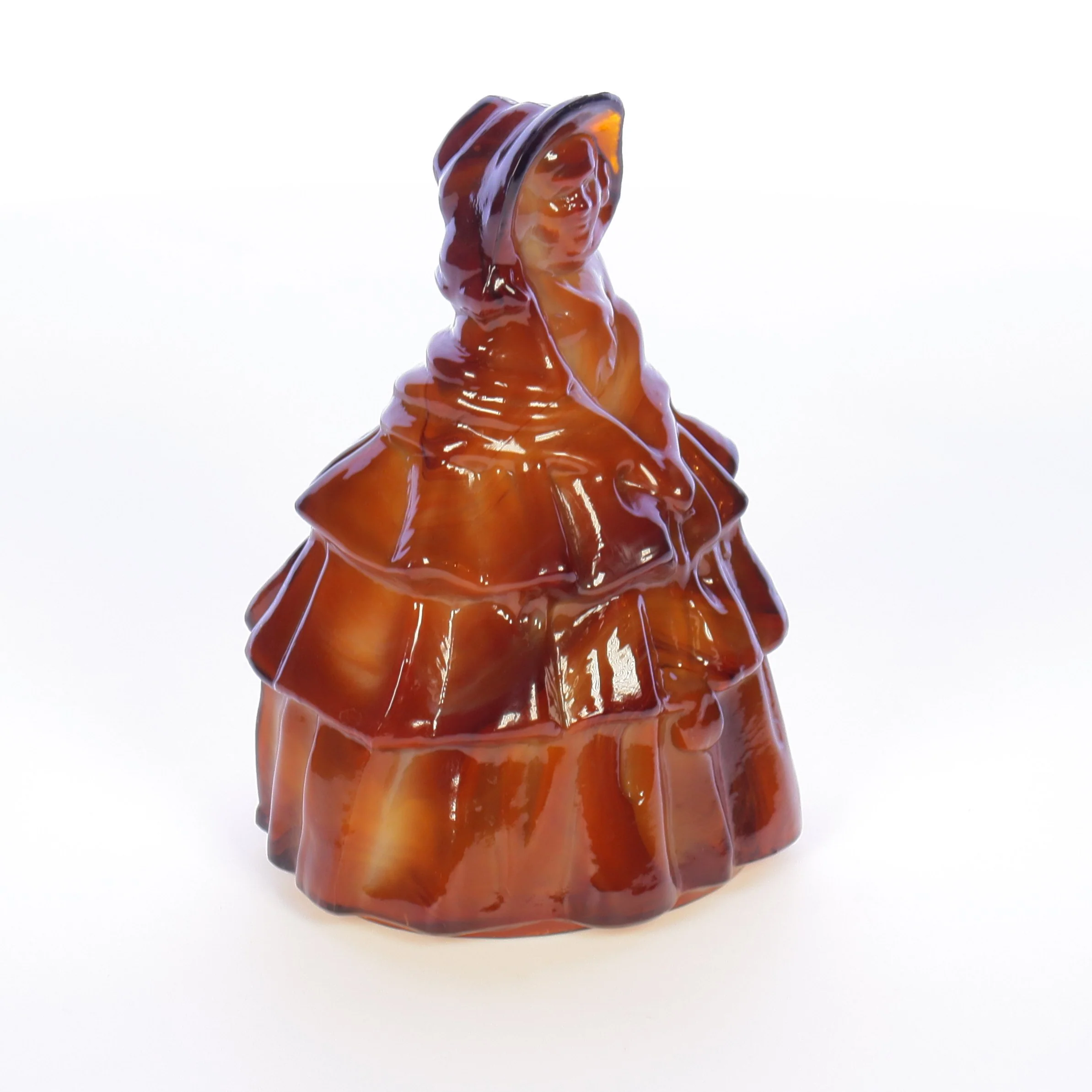 Boyds Crystal Art Glass Vintage 1980 Figurine Louise Doll Chocolate 3-27-80 - Image 8