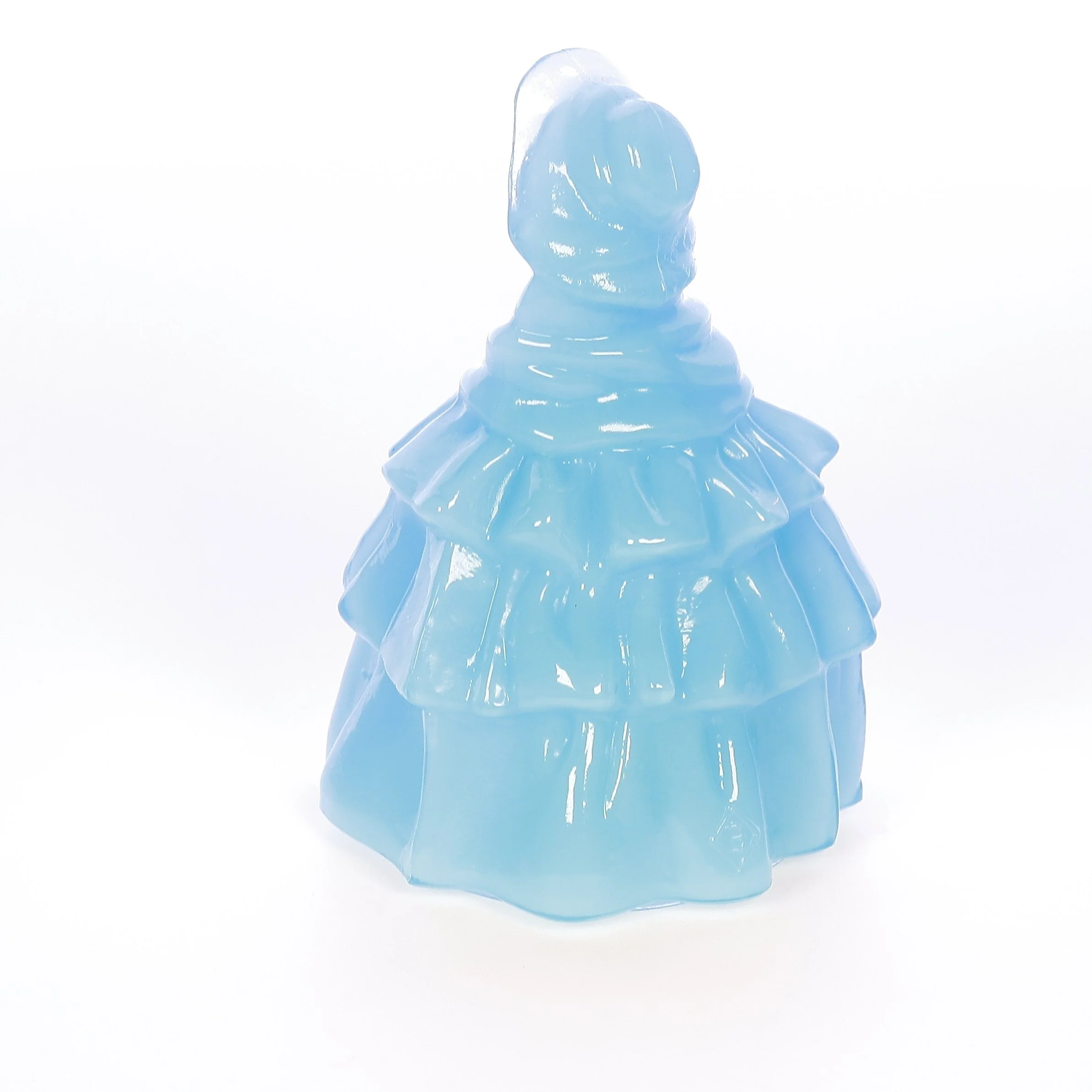 Boyds Crystal Art Glass Vintage 1979 Glass Figurine Louise Doll Ice Blue 10-1-79 - Image 4